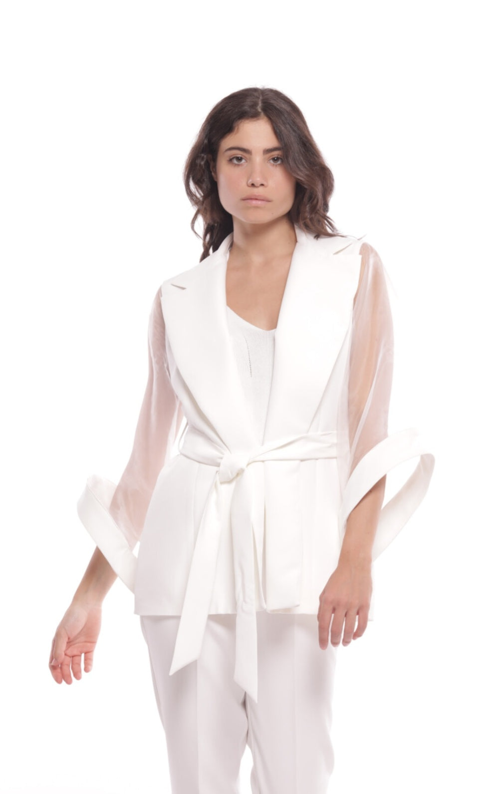 Giacca maniche organza
