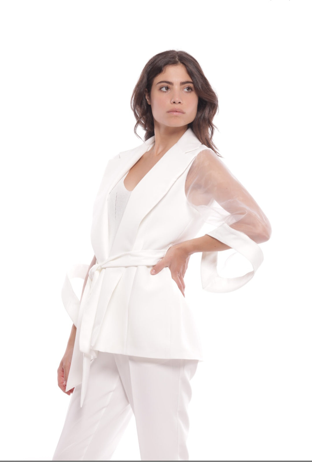 Giacca maniche organza