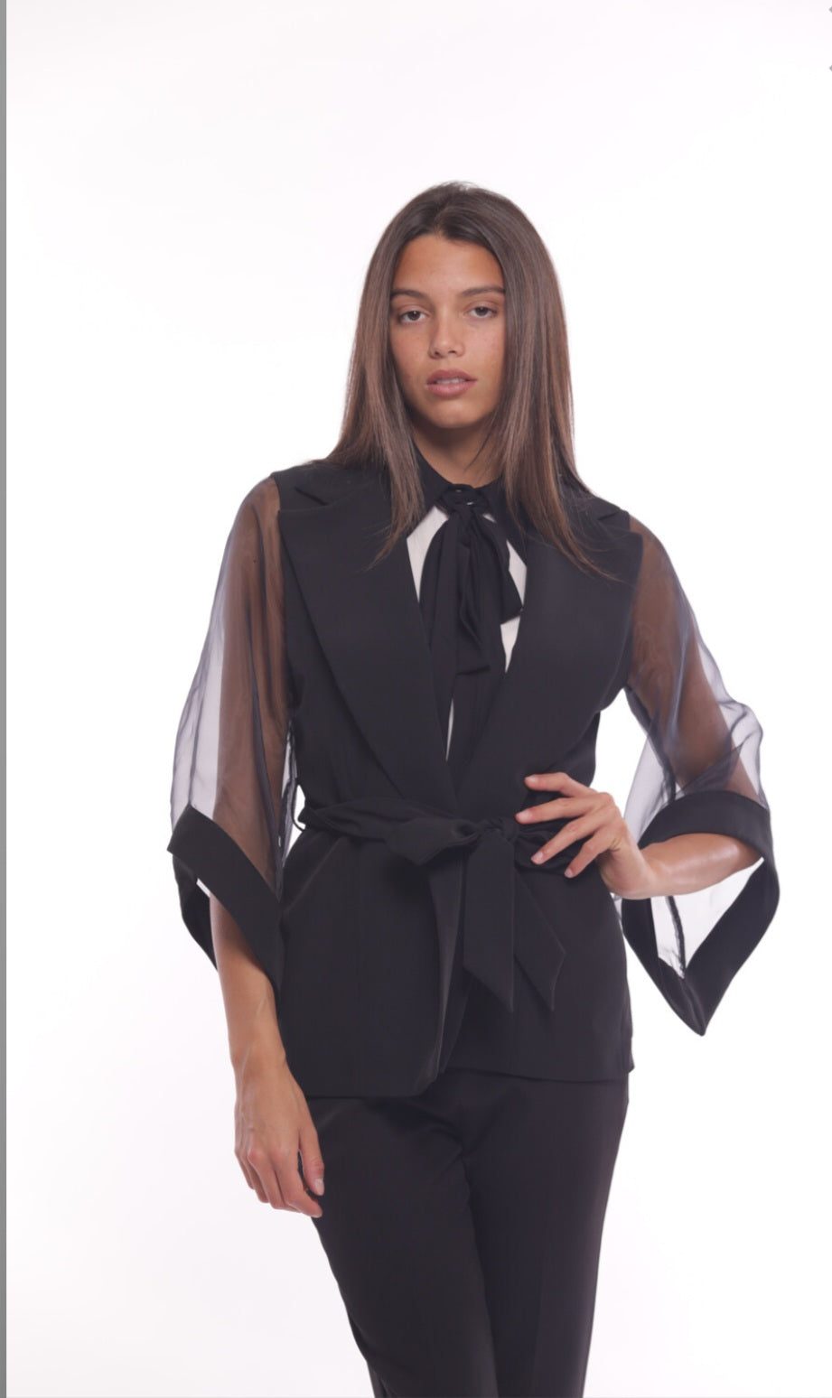 Giacca maniche organza