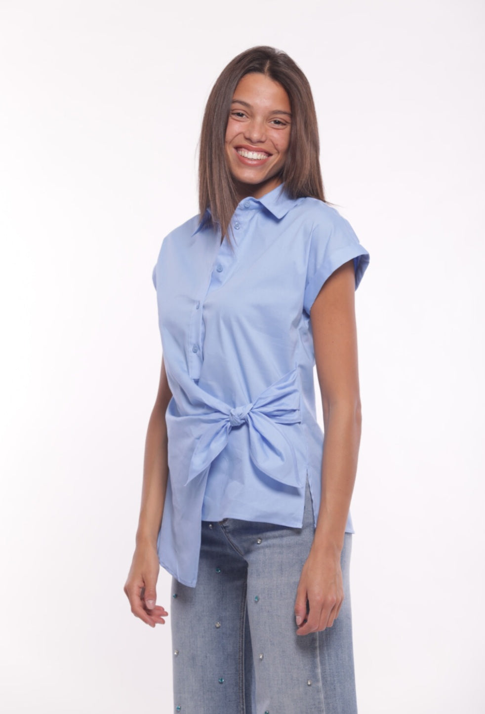 Camicia con fiocco