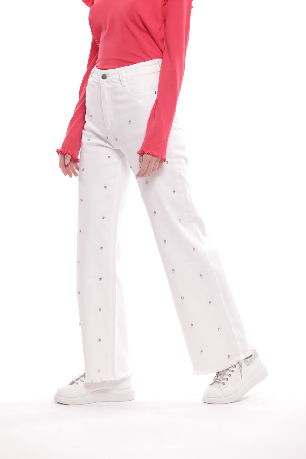 Jeans con strass