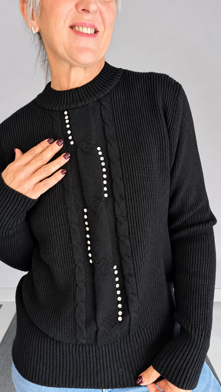 MAGLIA DETTAGLI STRASS
