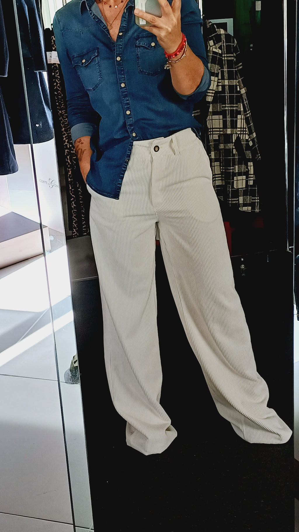 PANTALONE PALAZZO VELLUTO