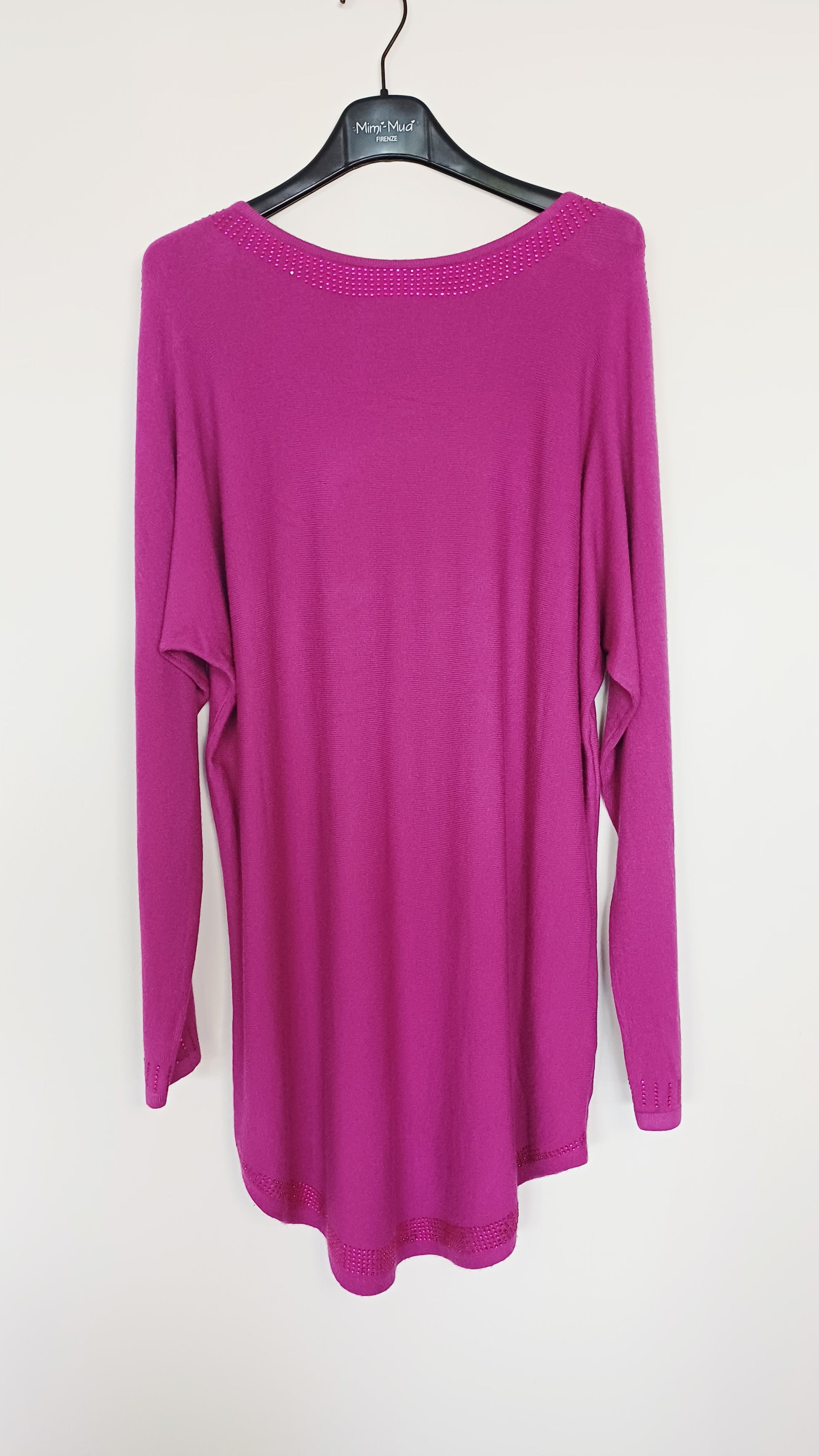 MAXI MAGLIA CON STRASS