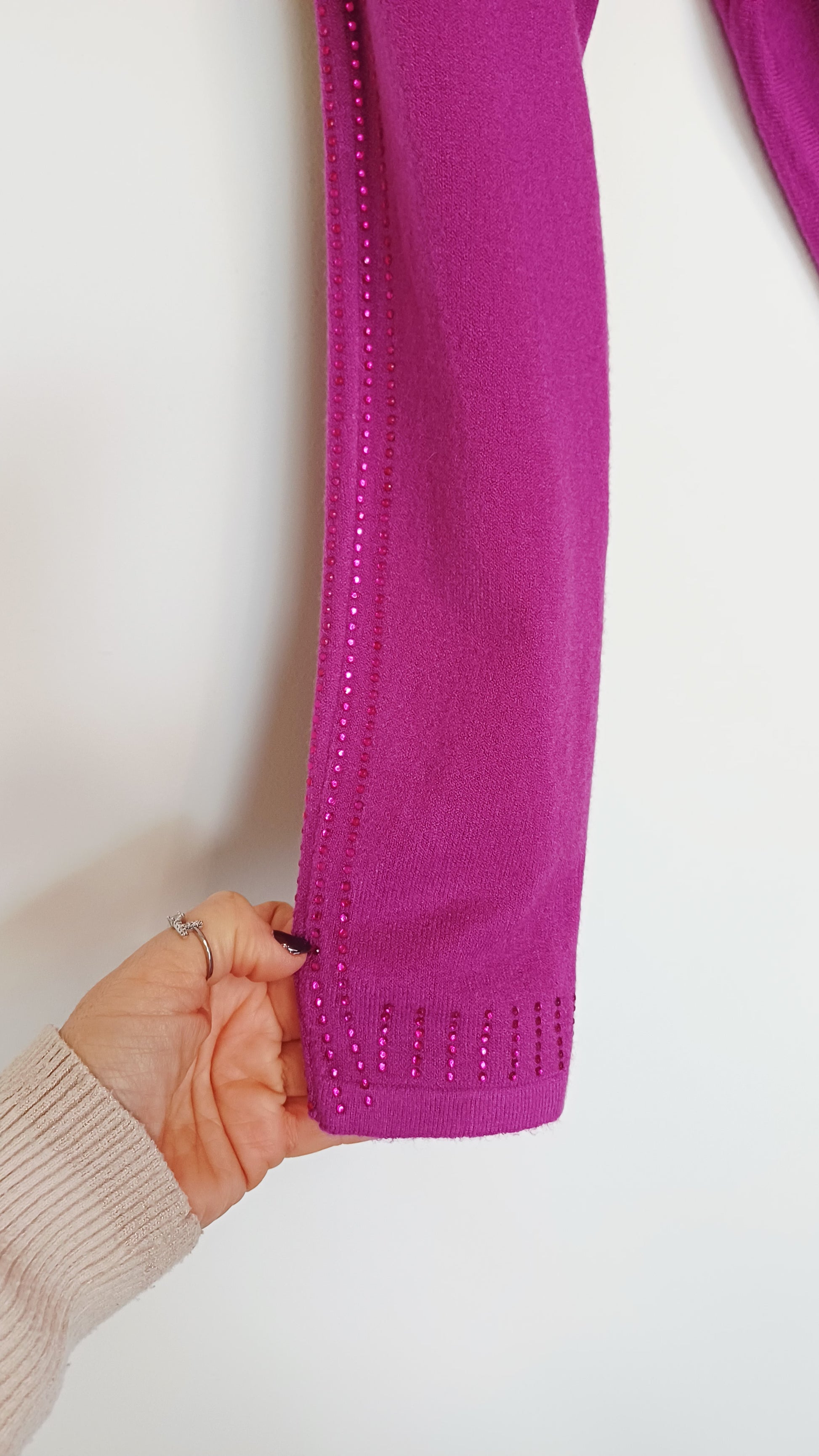 MAXI MAGLIA CON STRASS