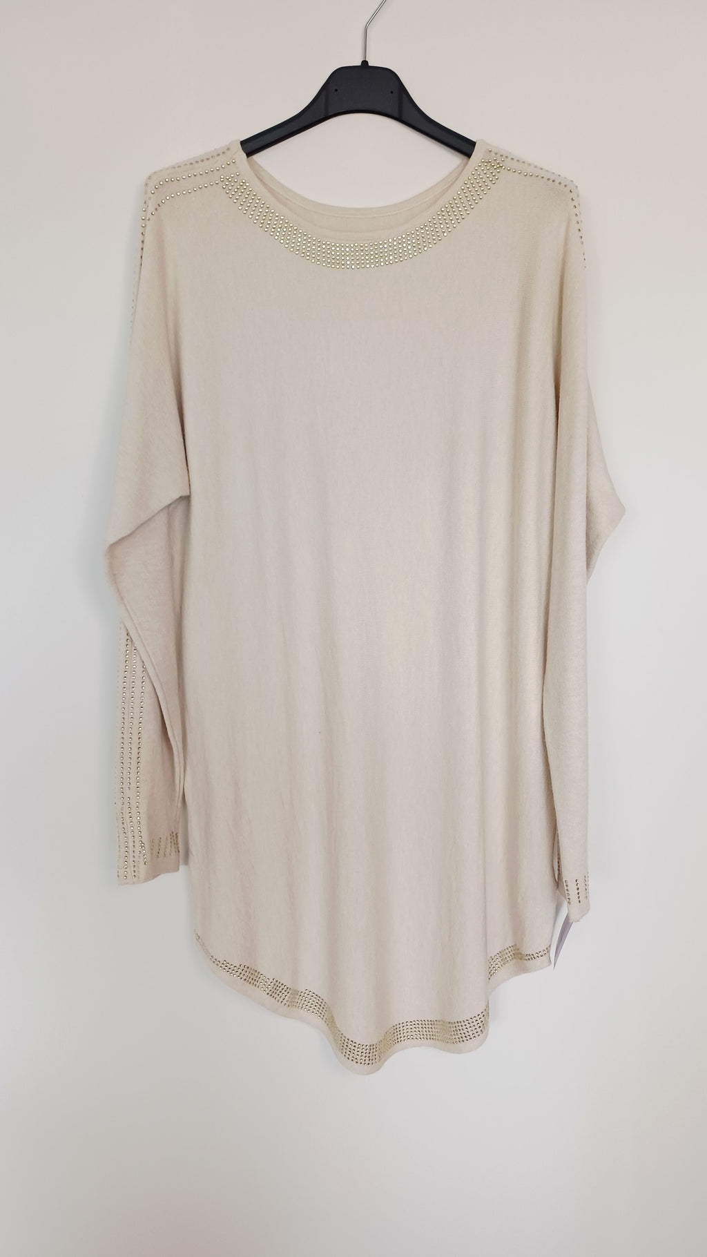 MAXI MAGLIA CON STRASS