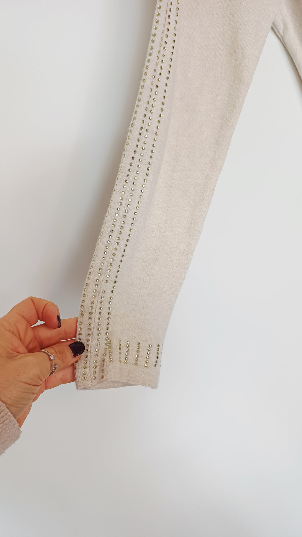 MAXI MAGLIA CON STRASS