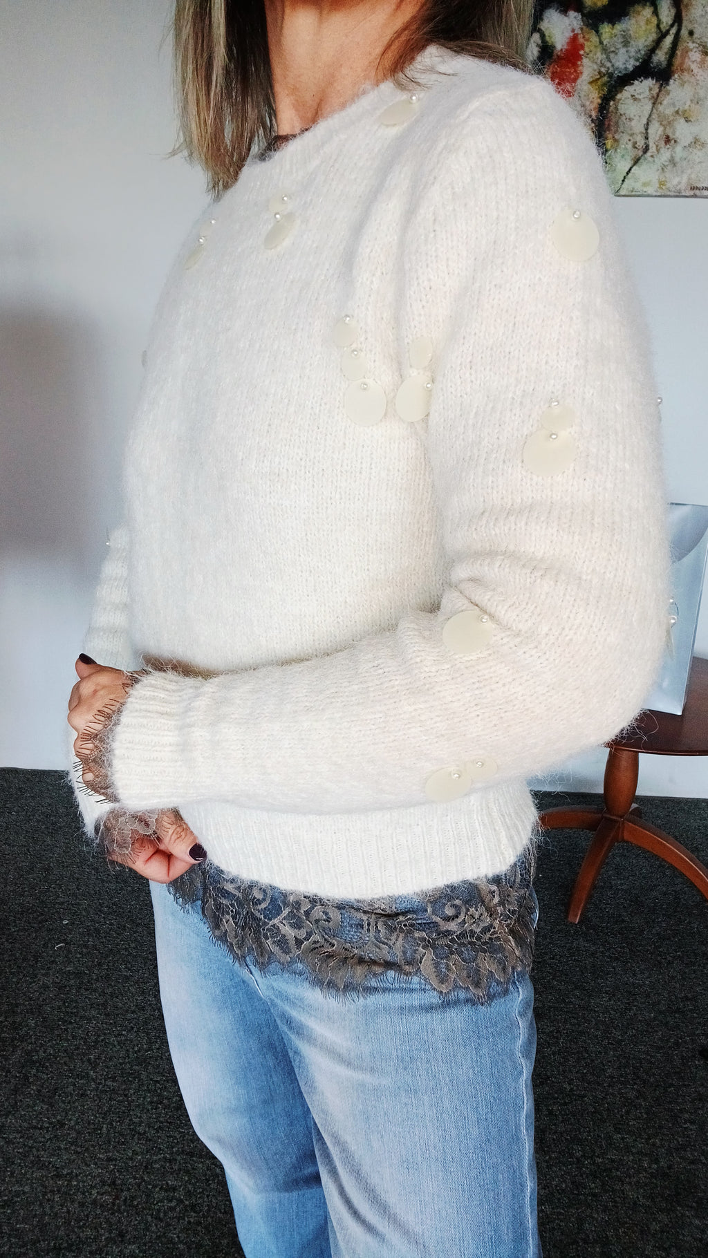 MAGLIA CON PAILLETTES GRANDI