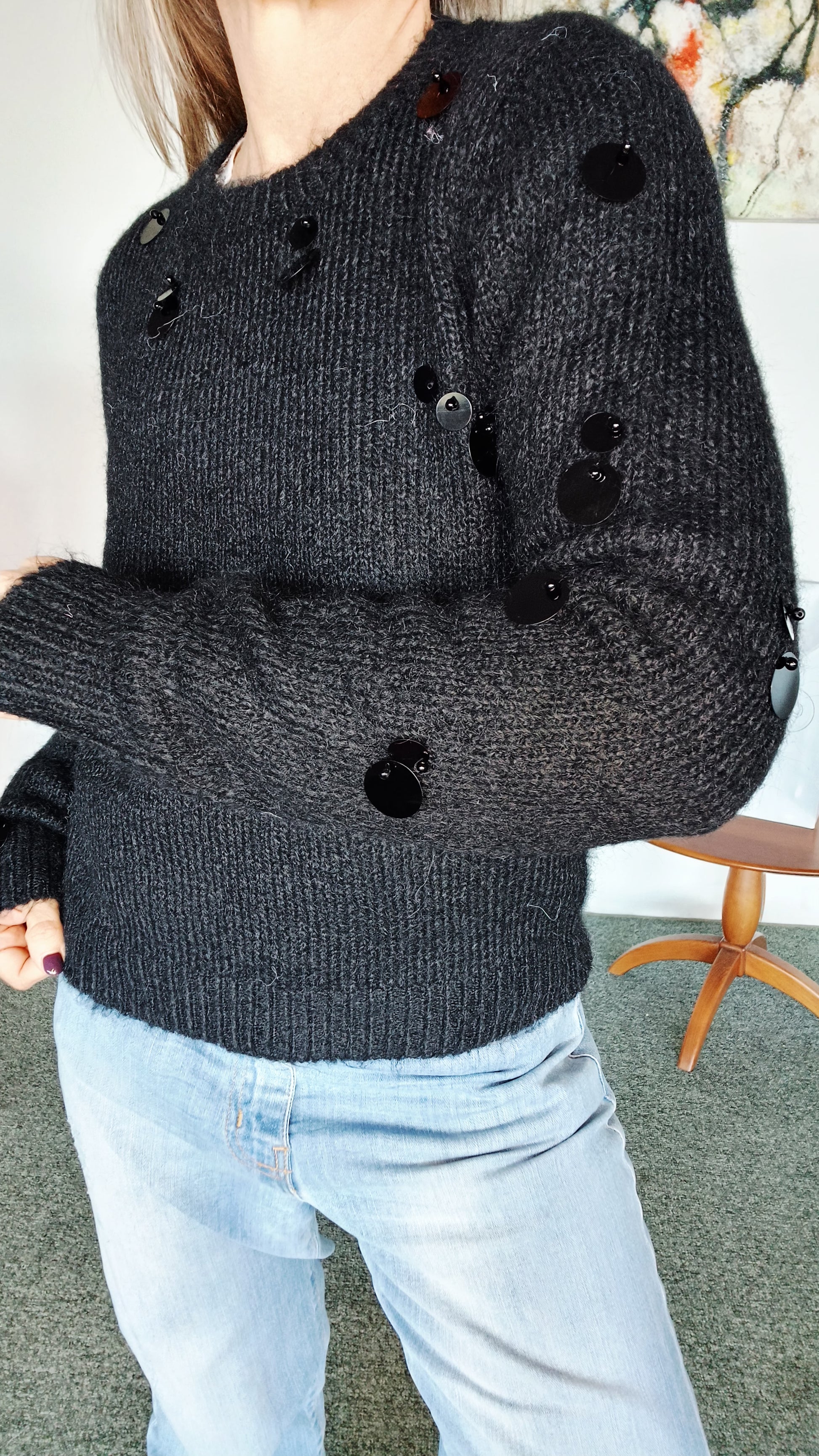 MAGLIA CON PAILLETTES GRANDI