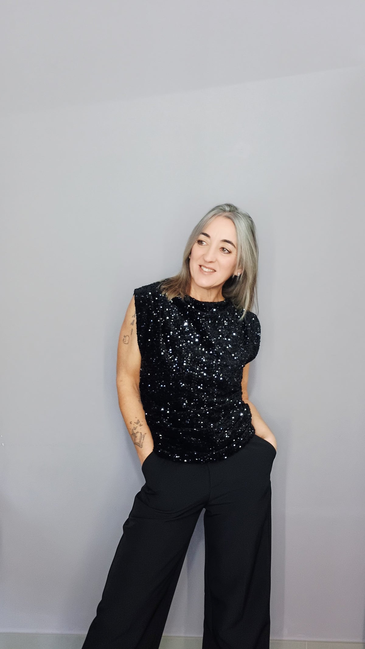 TOP MICRO PAILLETTES