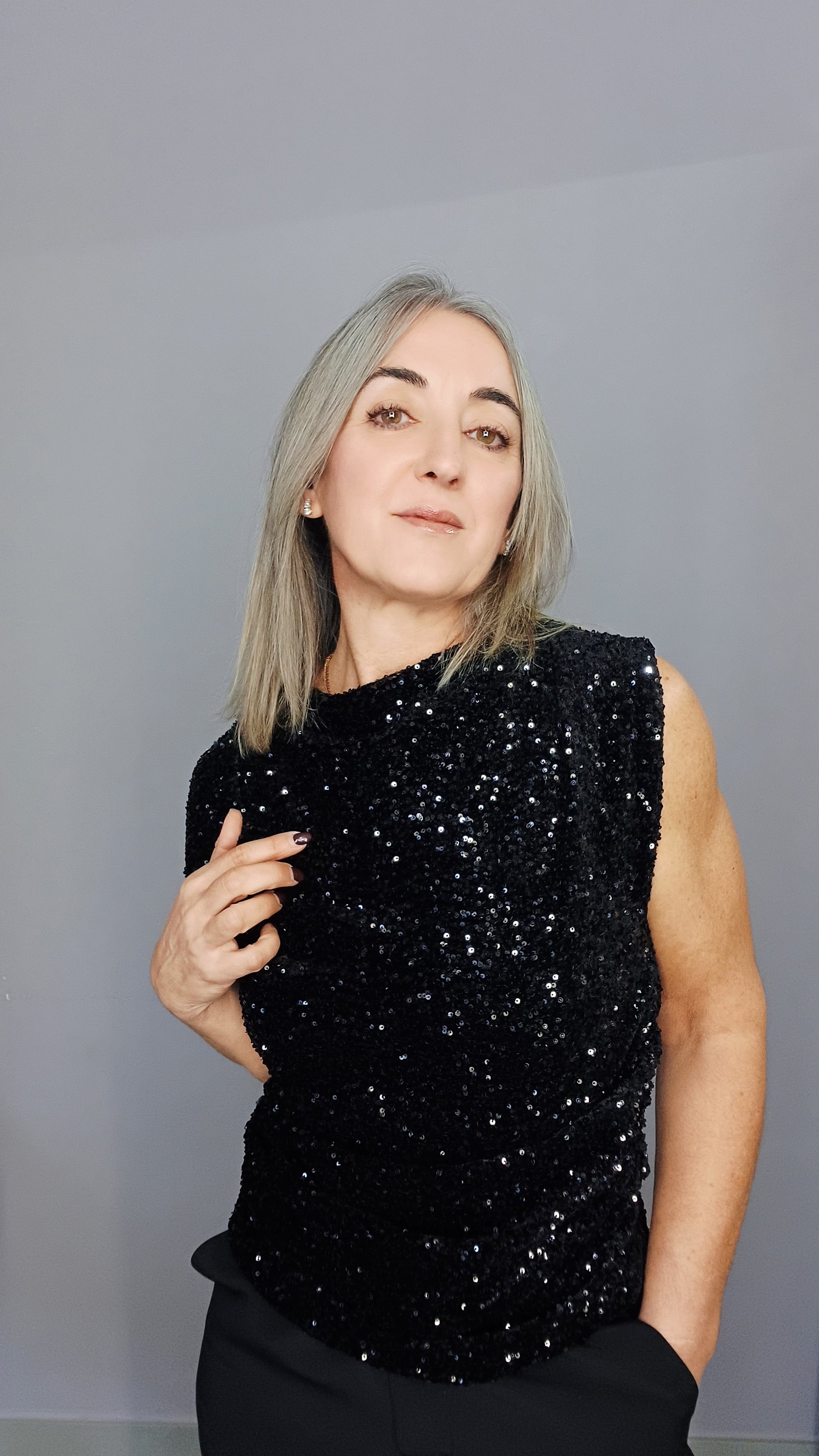 TOP MICRO PAILLETTES