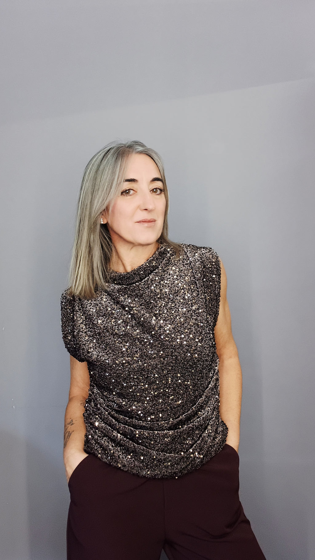 TOP MICRO PAILLETTES