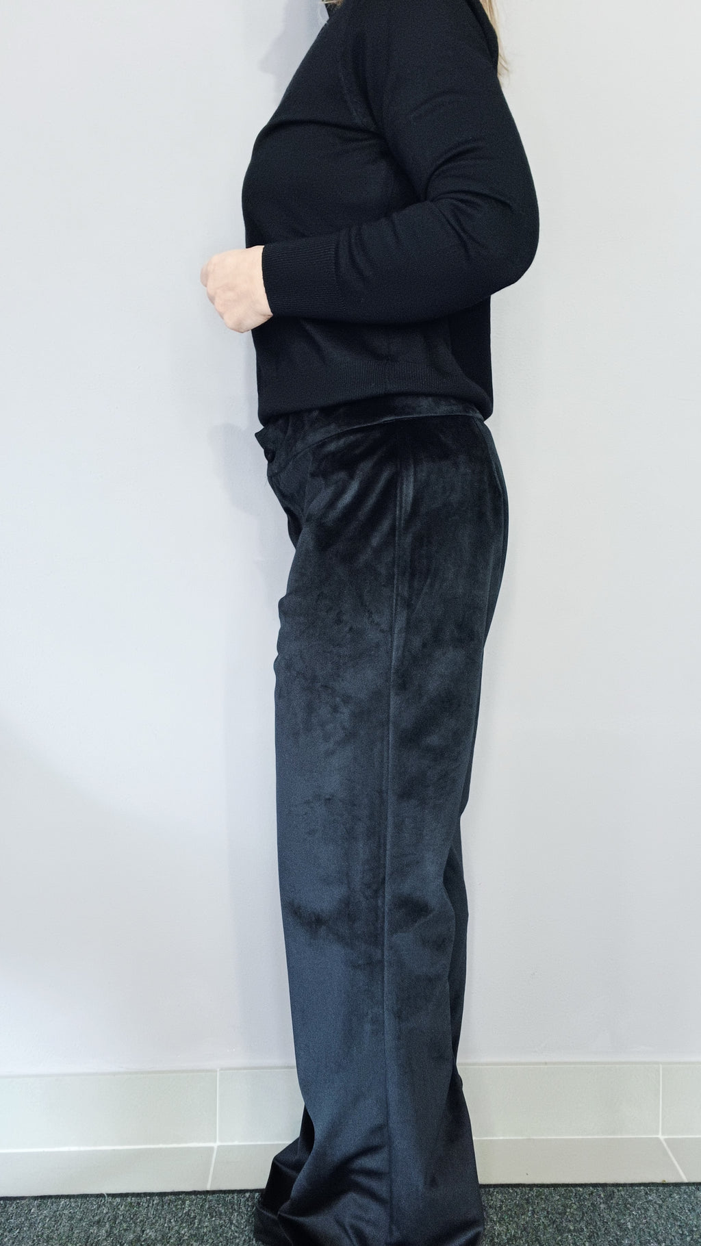 PANTALONE VELLUTO LISCIO