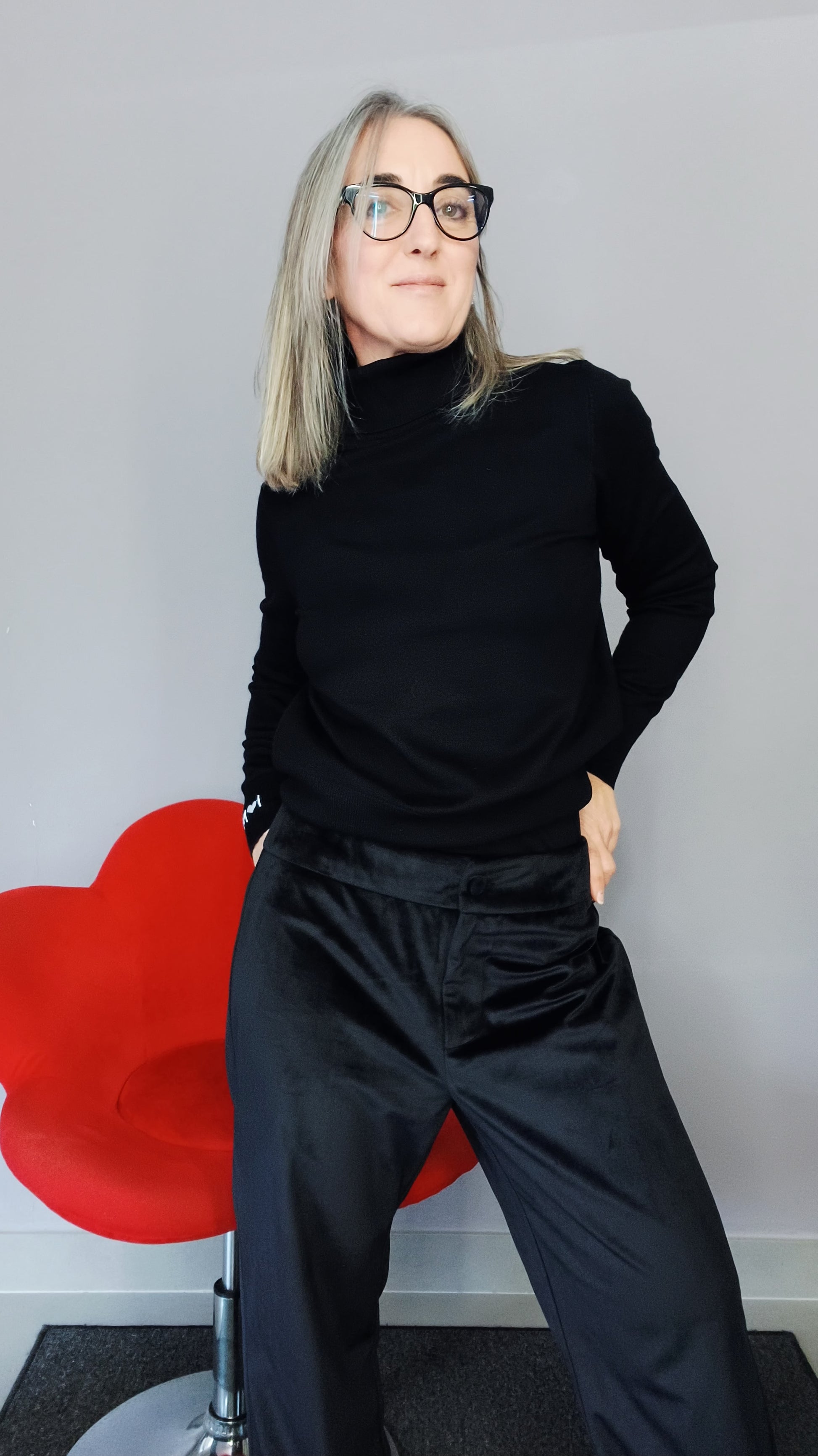 PANTALONE VELLUTO LISCIO