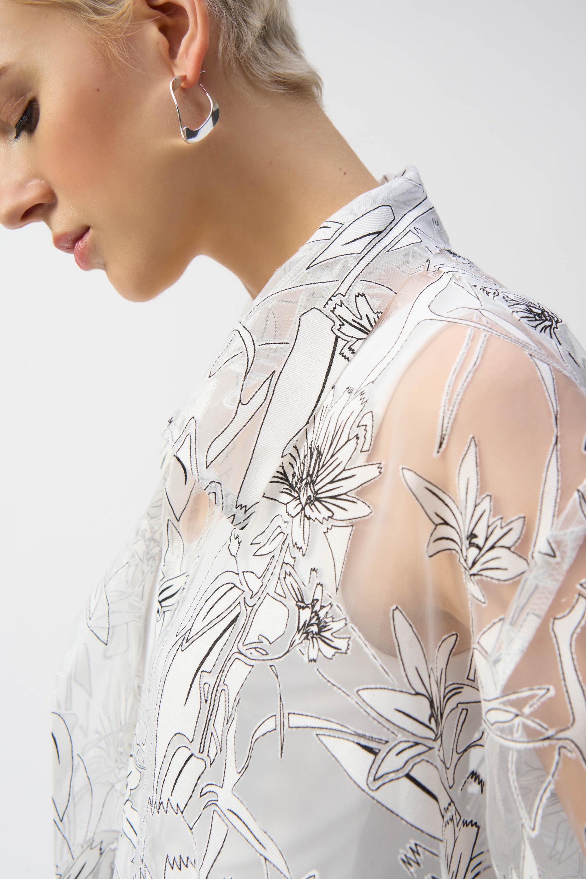 Camicia organza devore'