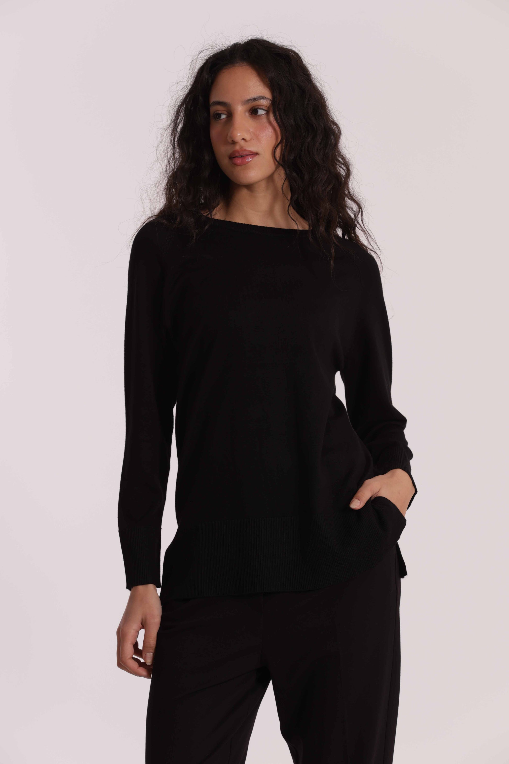 MAGLIA OVER SPACCHI LATERALI