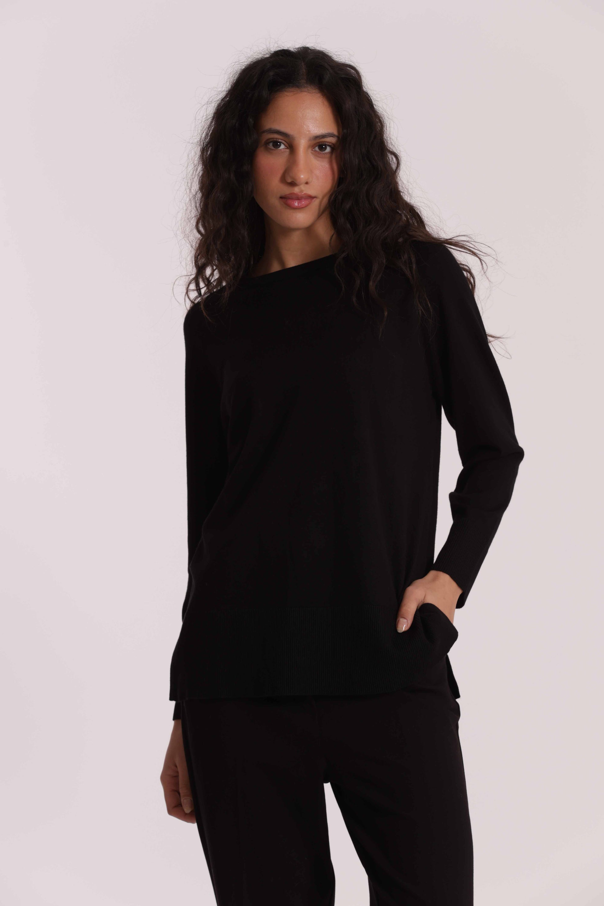 MAGLIA OVER SPACCHI LATERALI