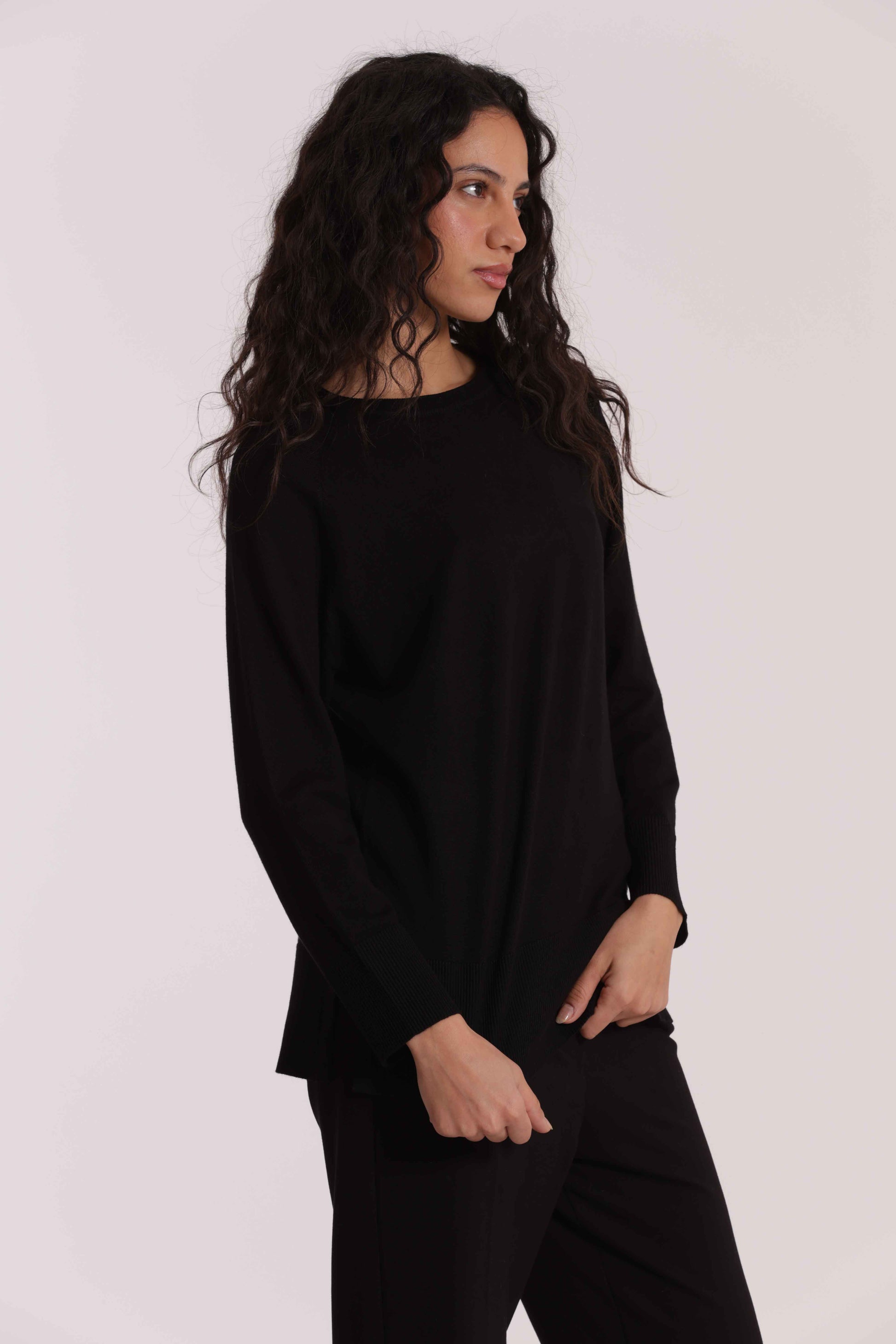 MAGLIA OVER SPACCHI LATERALI