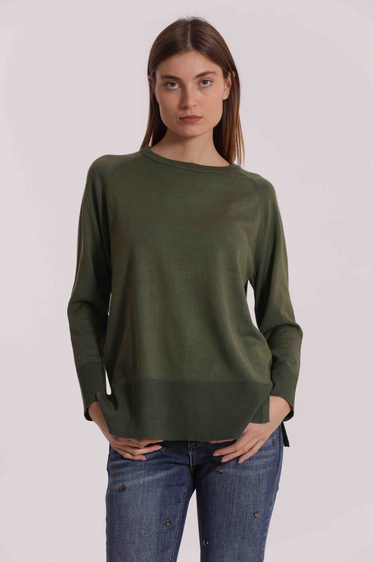 MAGLIA OVER SPACCHI LATERALI