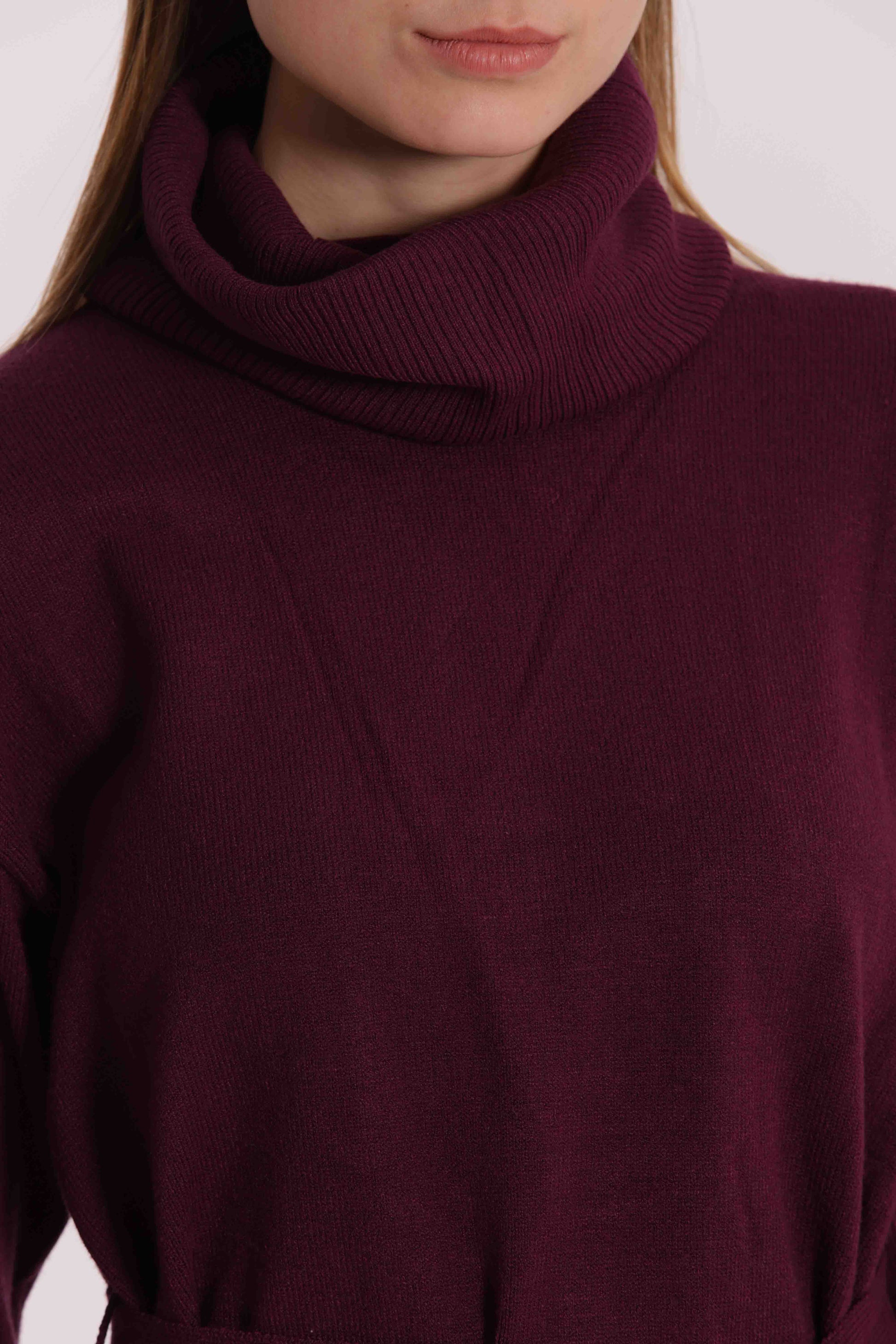 MAGLIA BICOLOR CON CINTURA