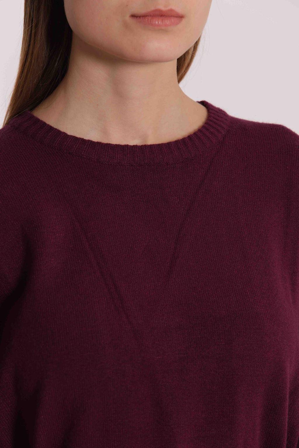 MAGLIA BICOLOR CON CINTURA