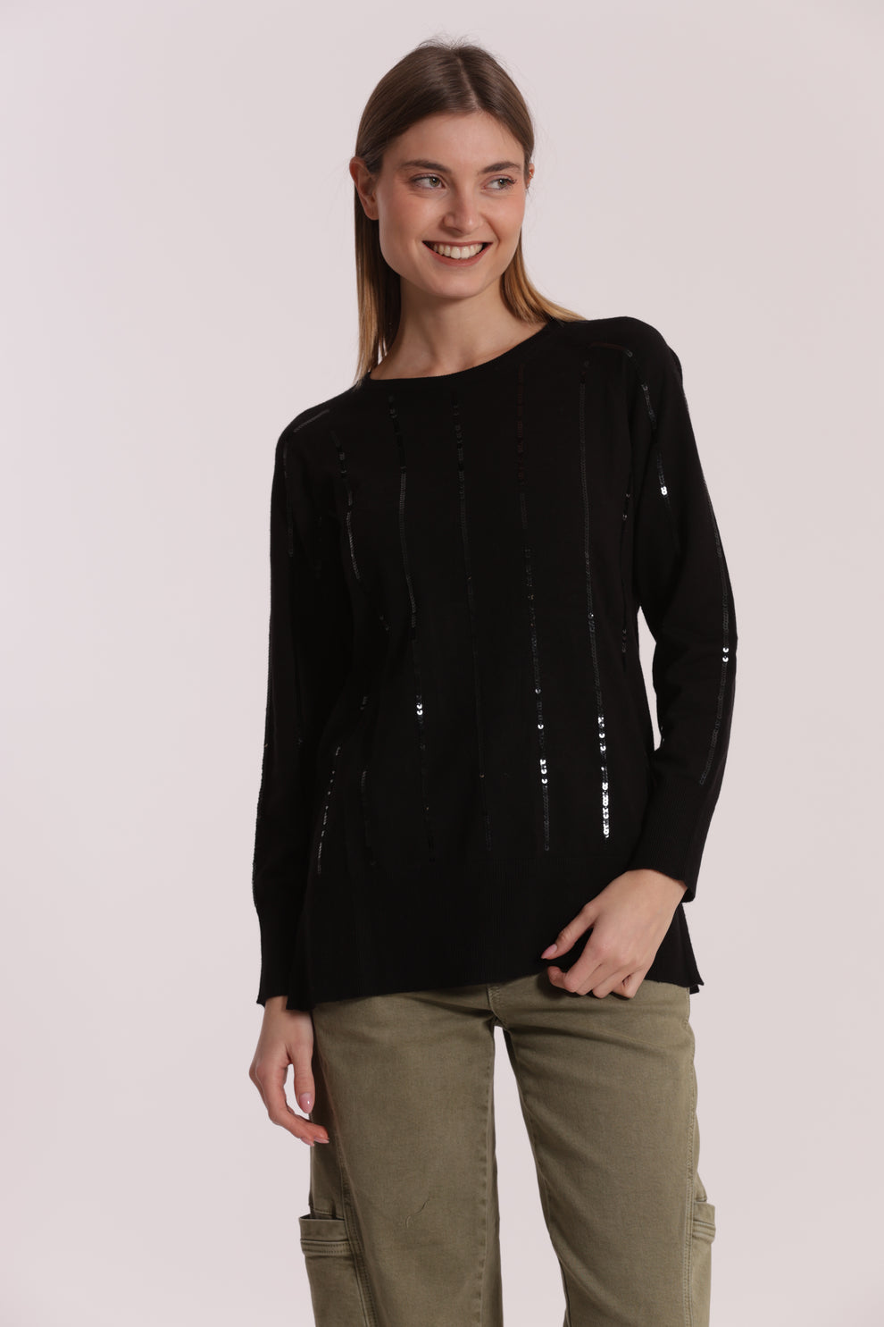 MAGLIA CON PAILLETTES