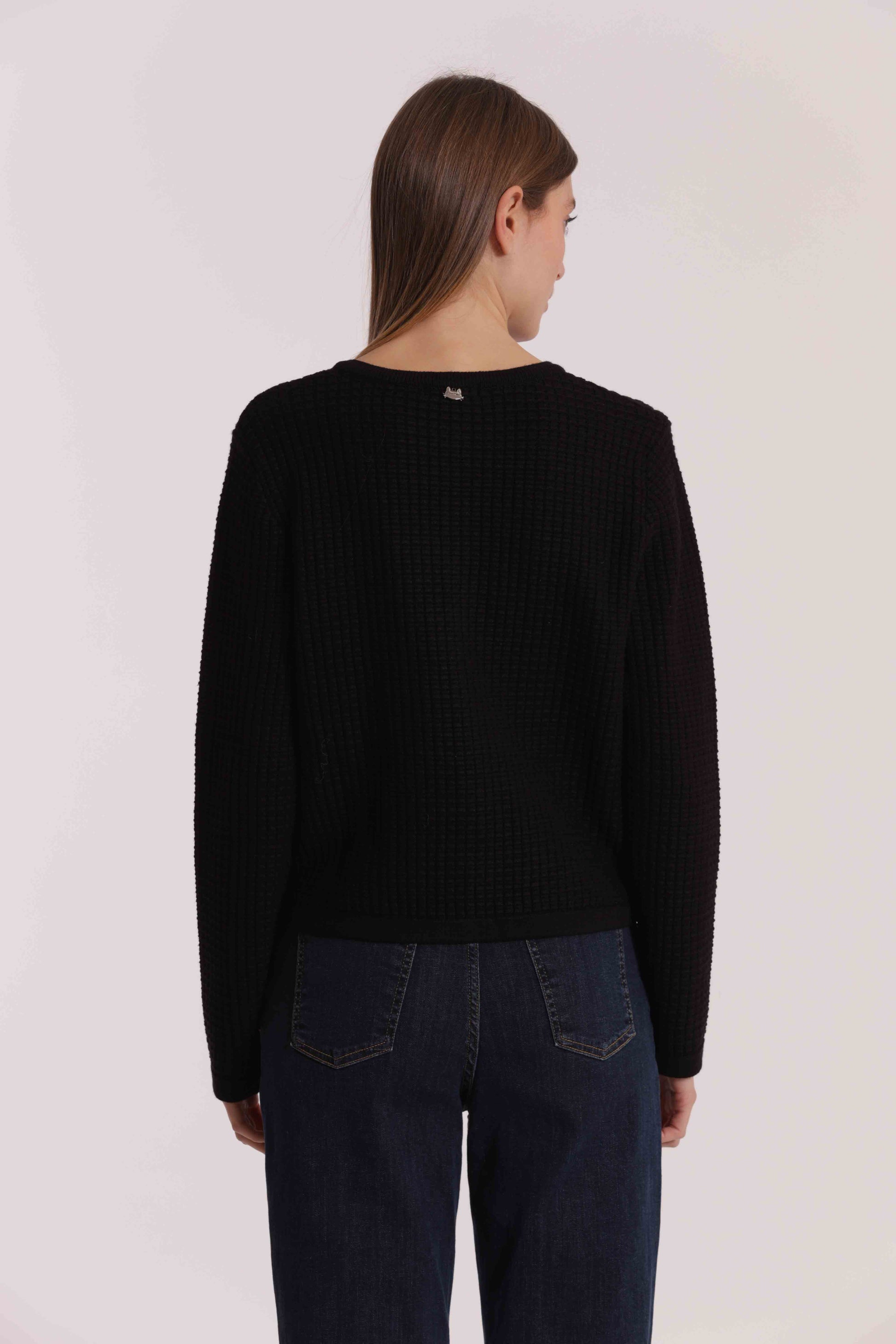 MAGLIA CARDIGAN NIDO D'APE