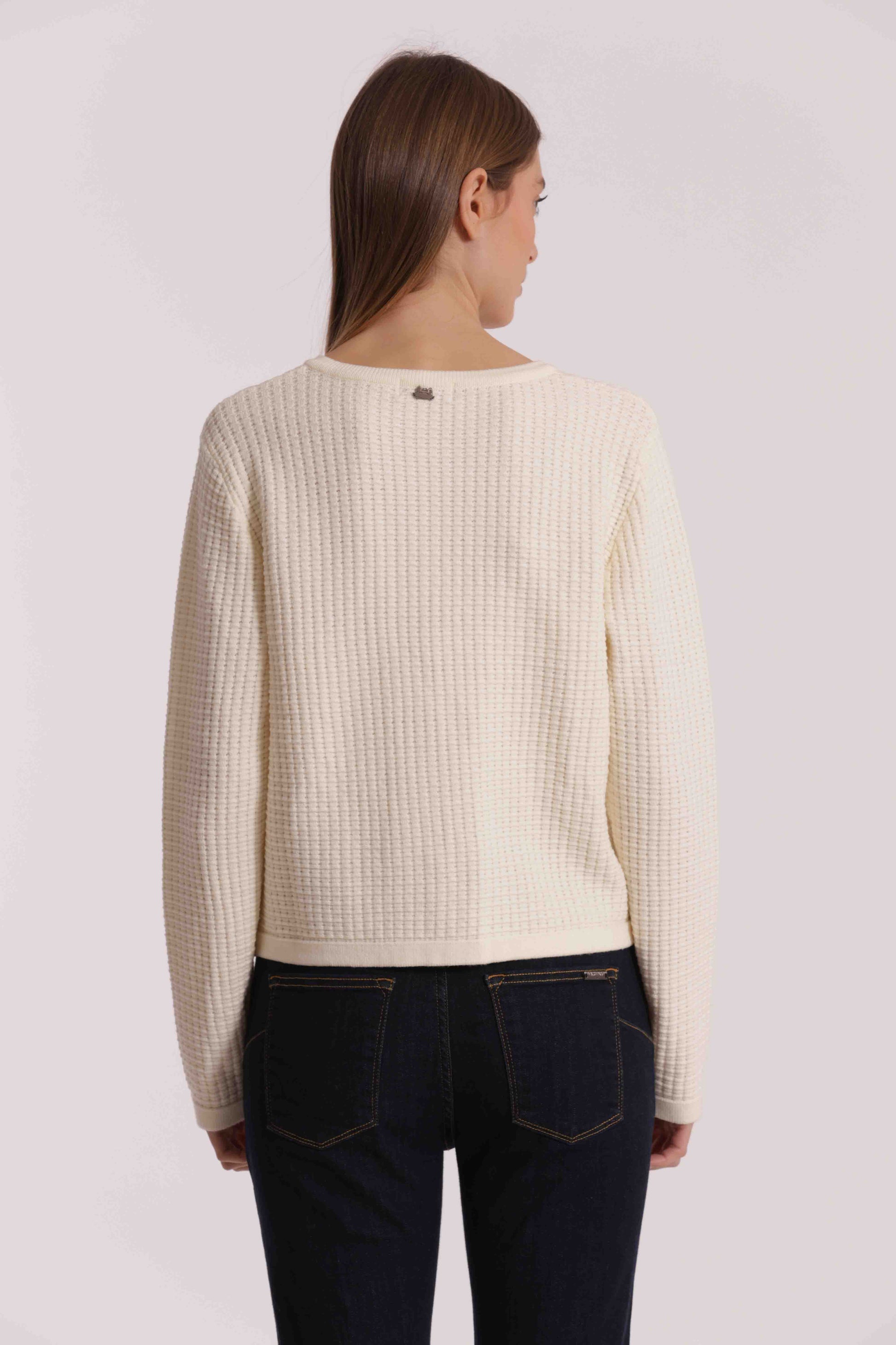 MAGLIA CARDIGAN NIDO D'APE