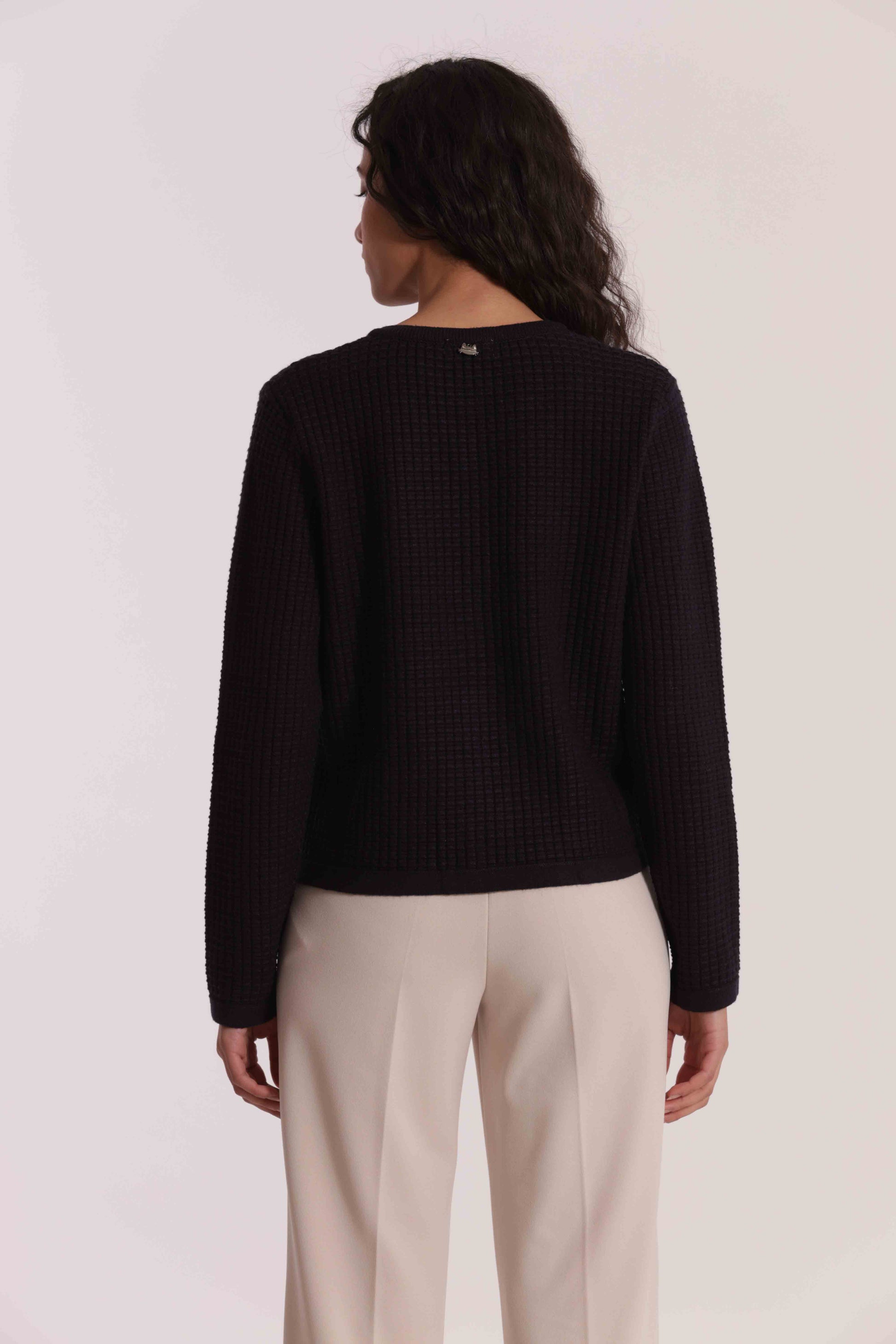 MAGLIA CARDIGAN NIDO D'APE