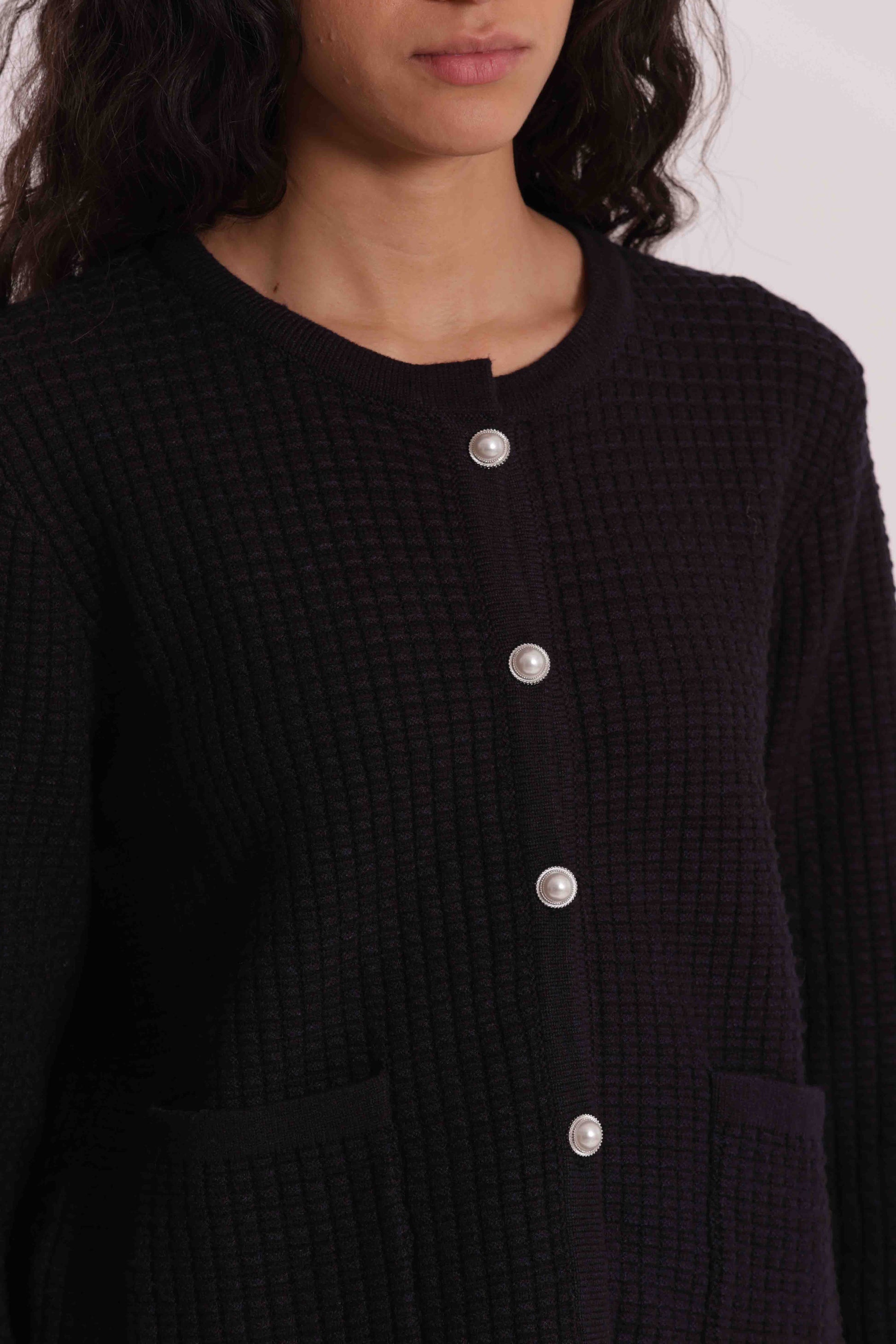 MAGLIA CARDIGAN NIDO D'APE