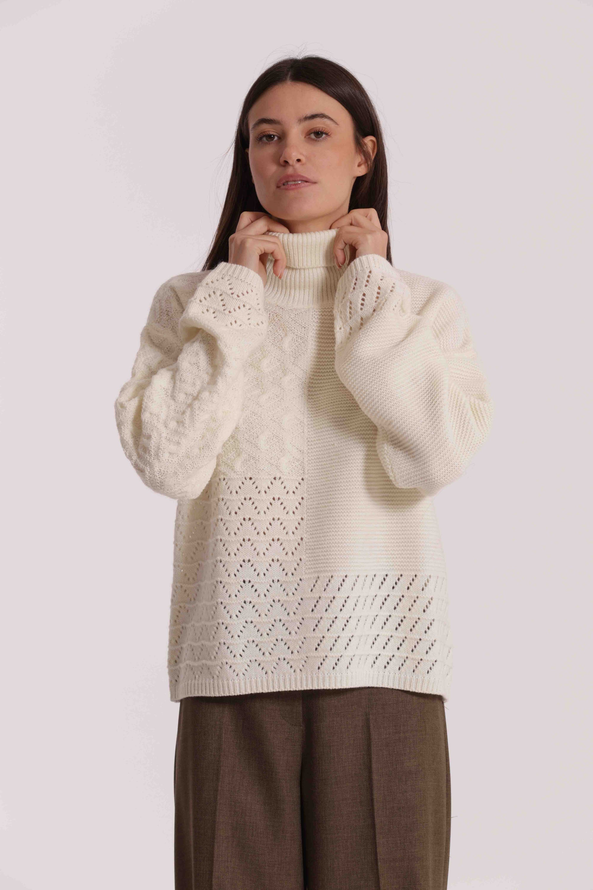 MAGLIA DOLCEVITA TRAFORATA
