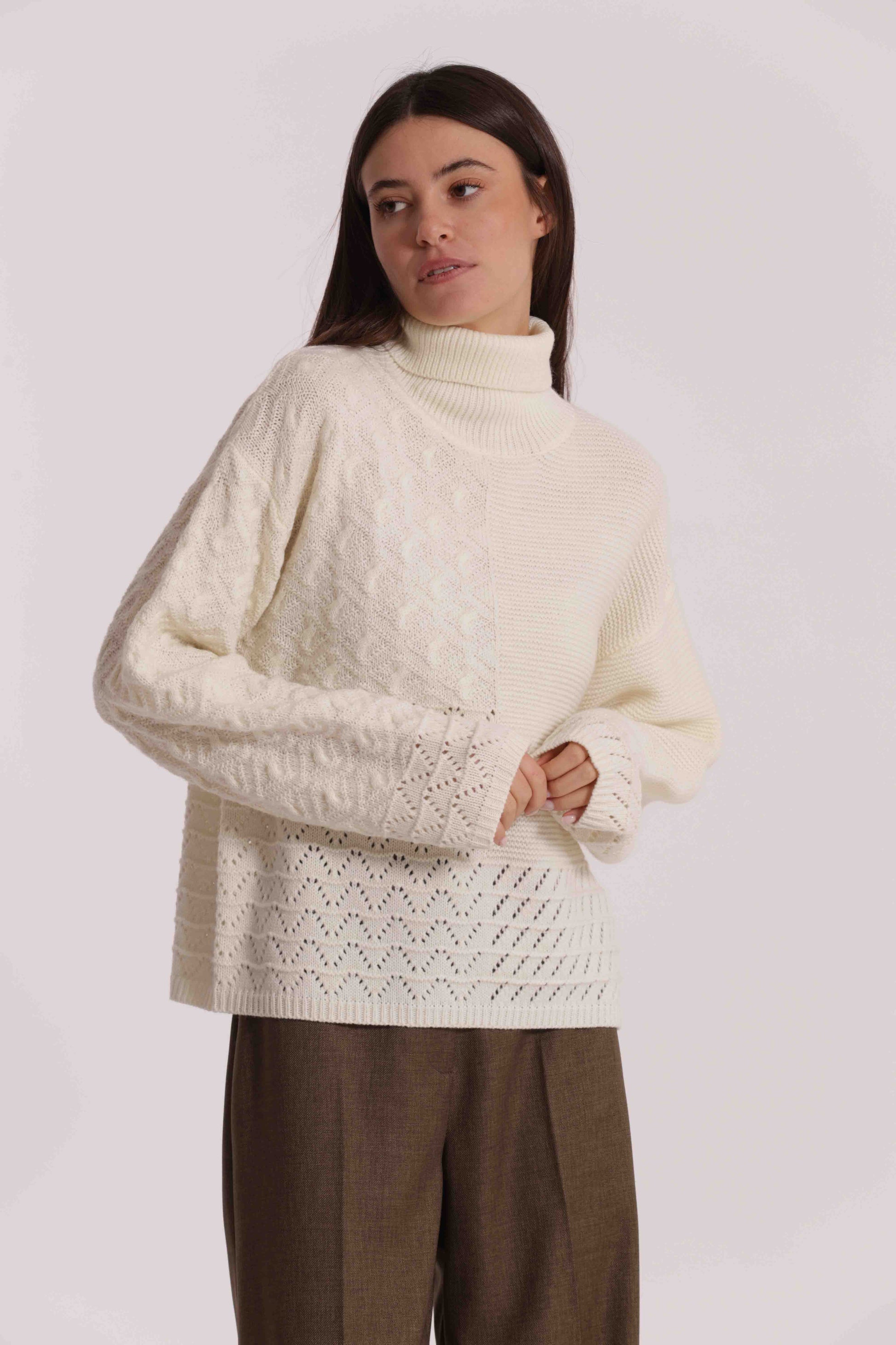 MAGLIA DOLCEVITA TRAFORATA