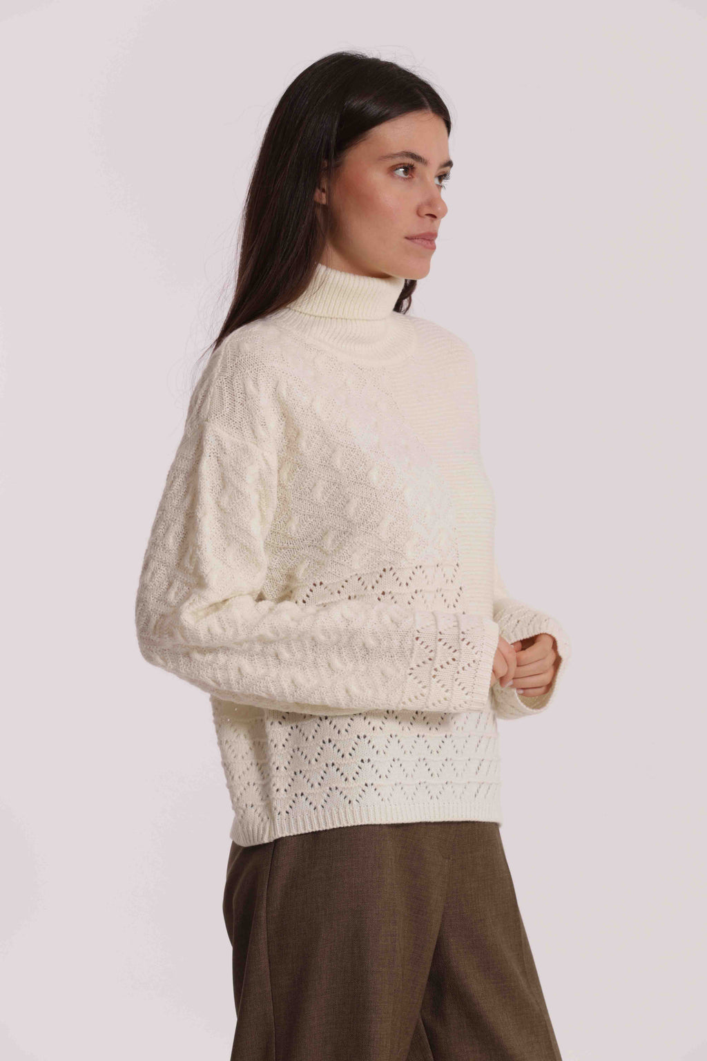 MAGLIA DOLCEVITA TRAFORATA