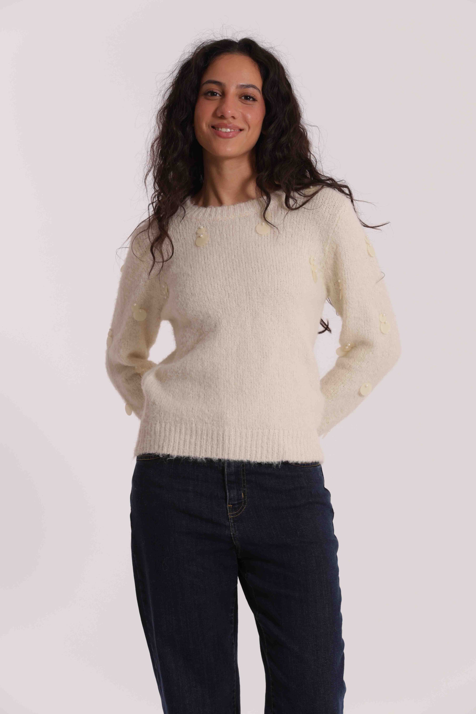 MAGLIA CON PAILLETTES GRANDI