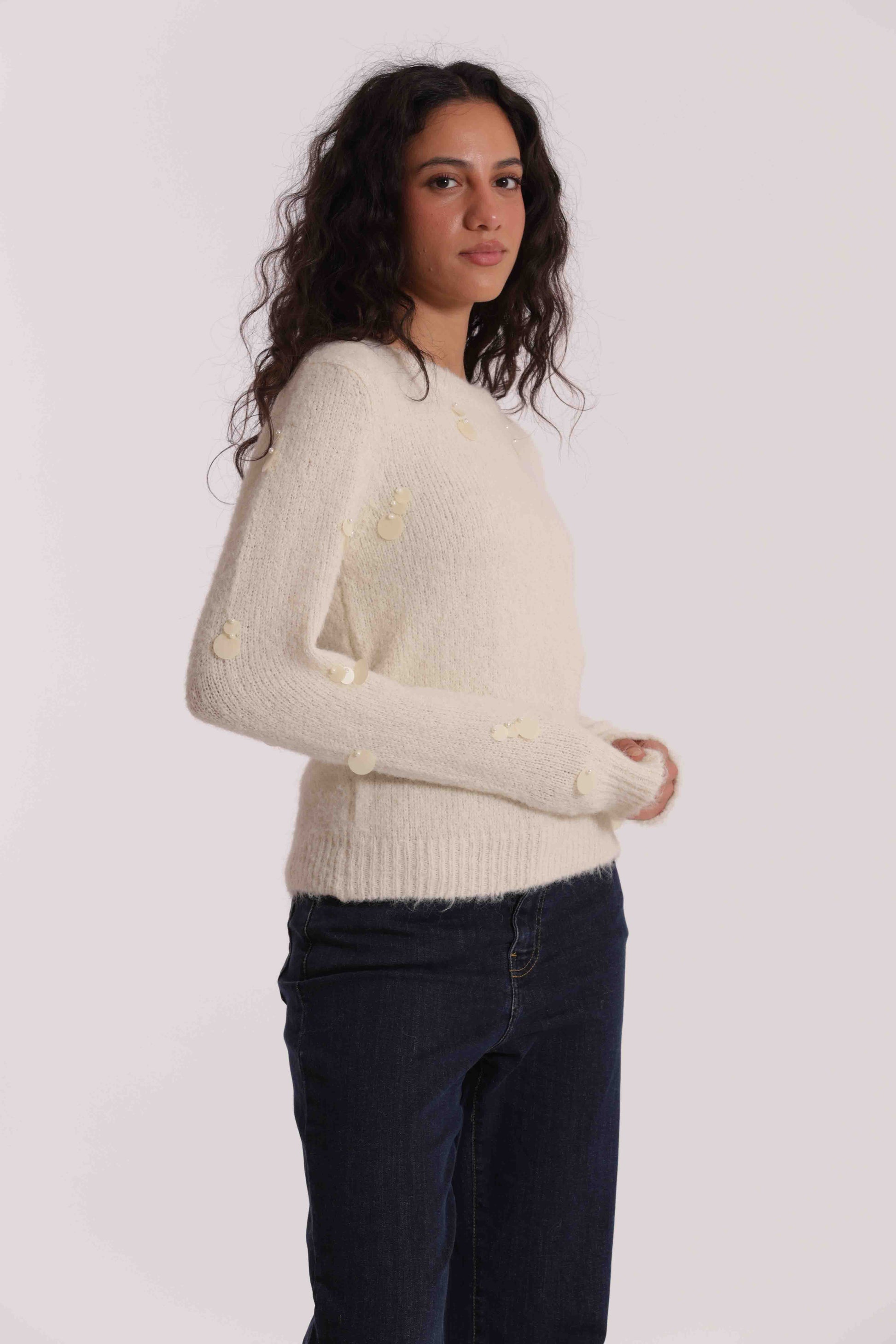 MAGLIA CON PAILLETTES GRANDI