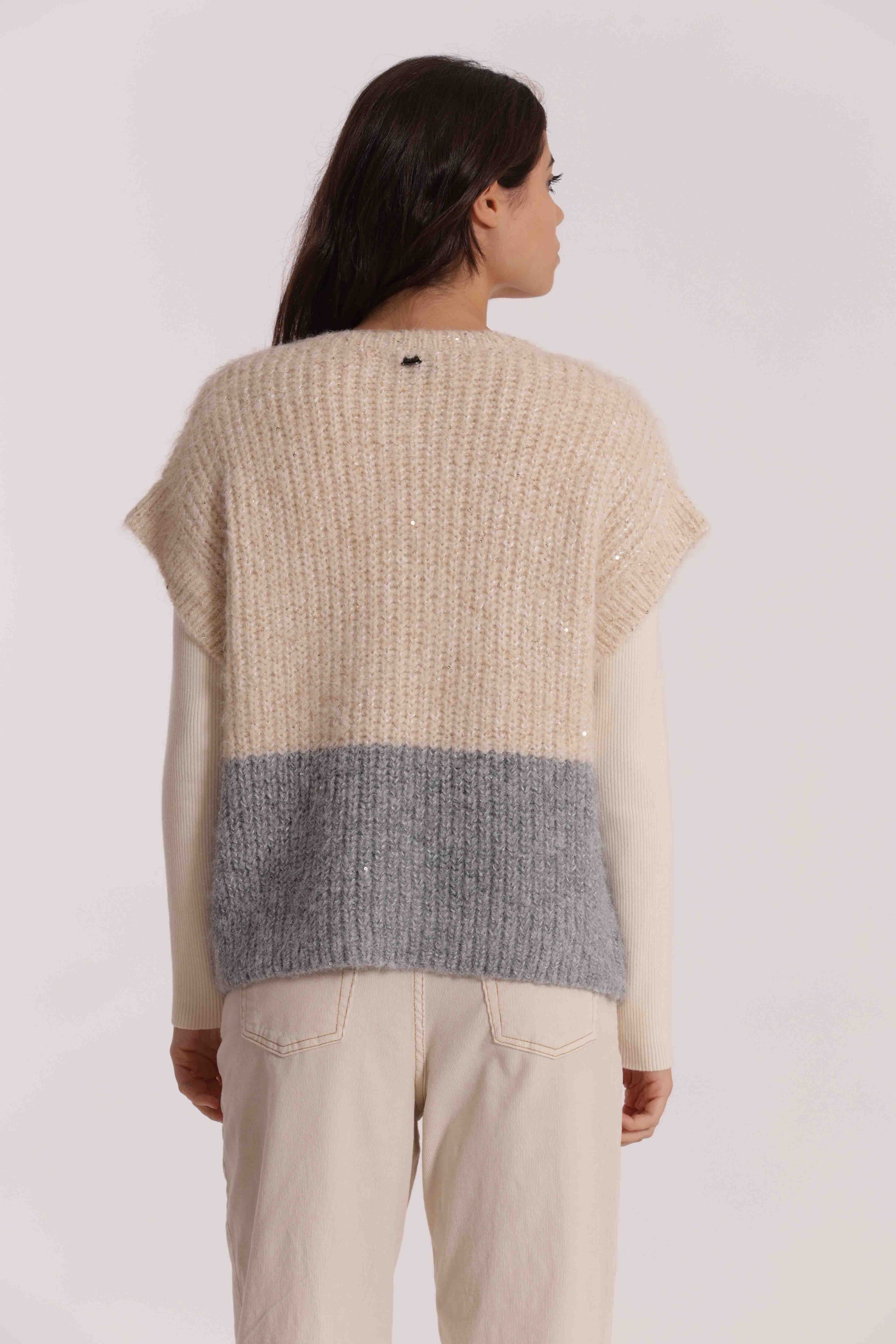 MAGLIA OVER MANICHE CORTE