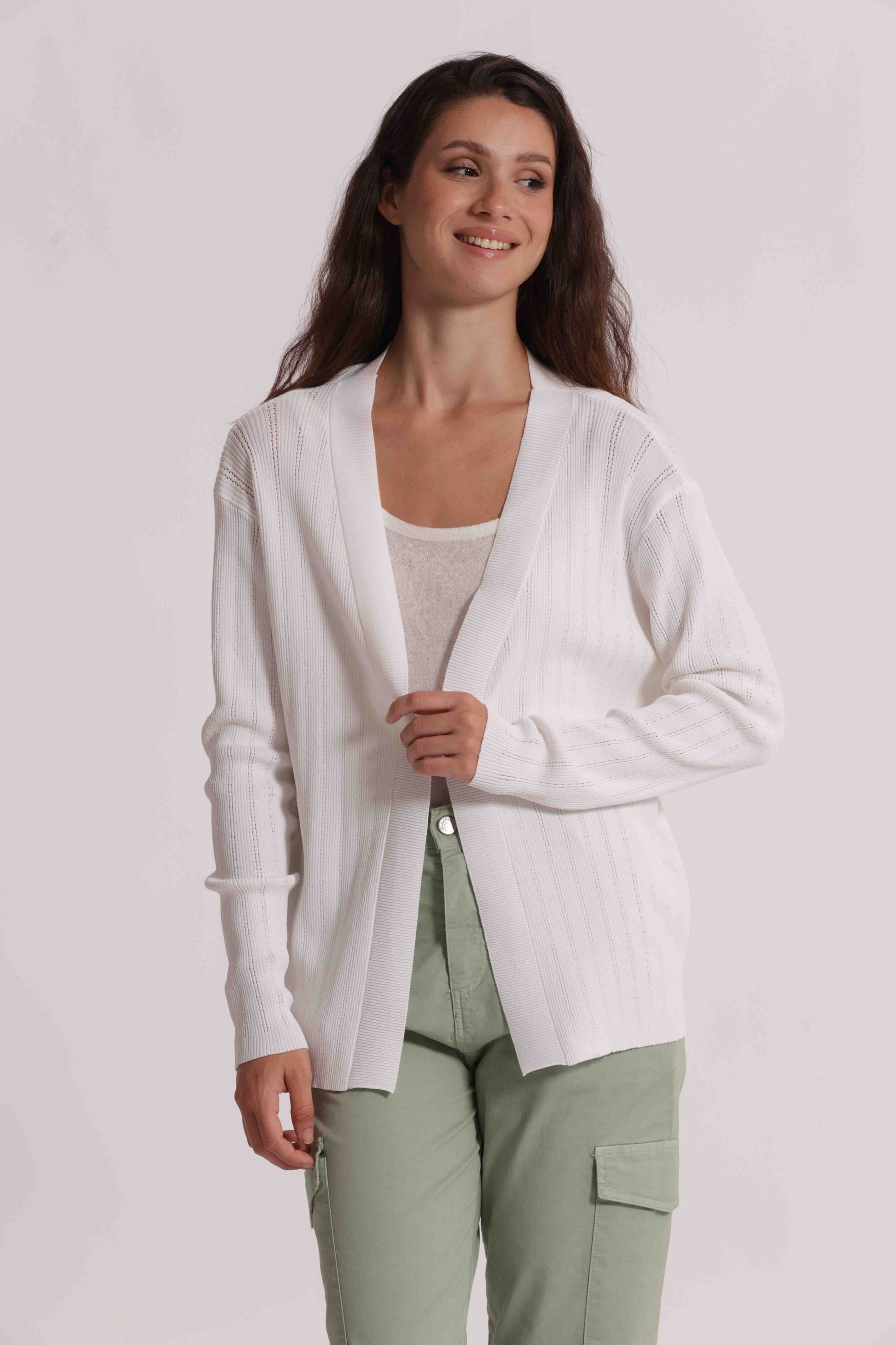 CARDIGAN TRAFORATO