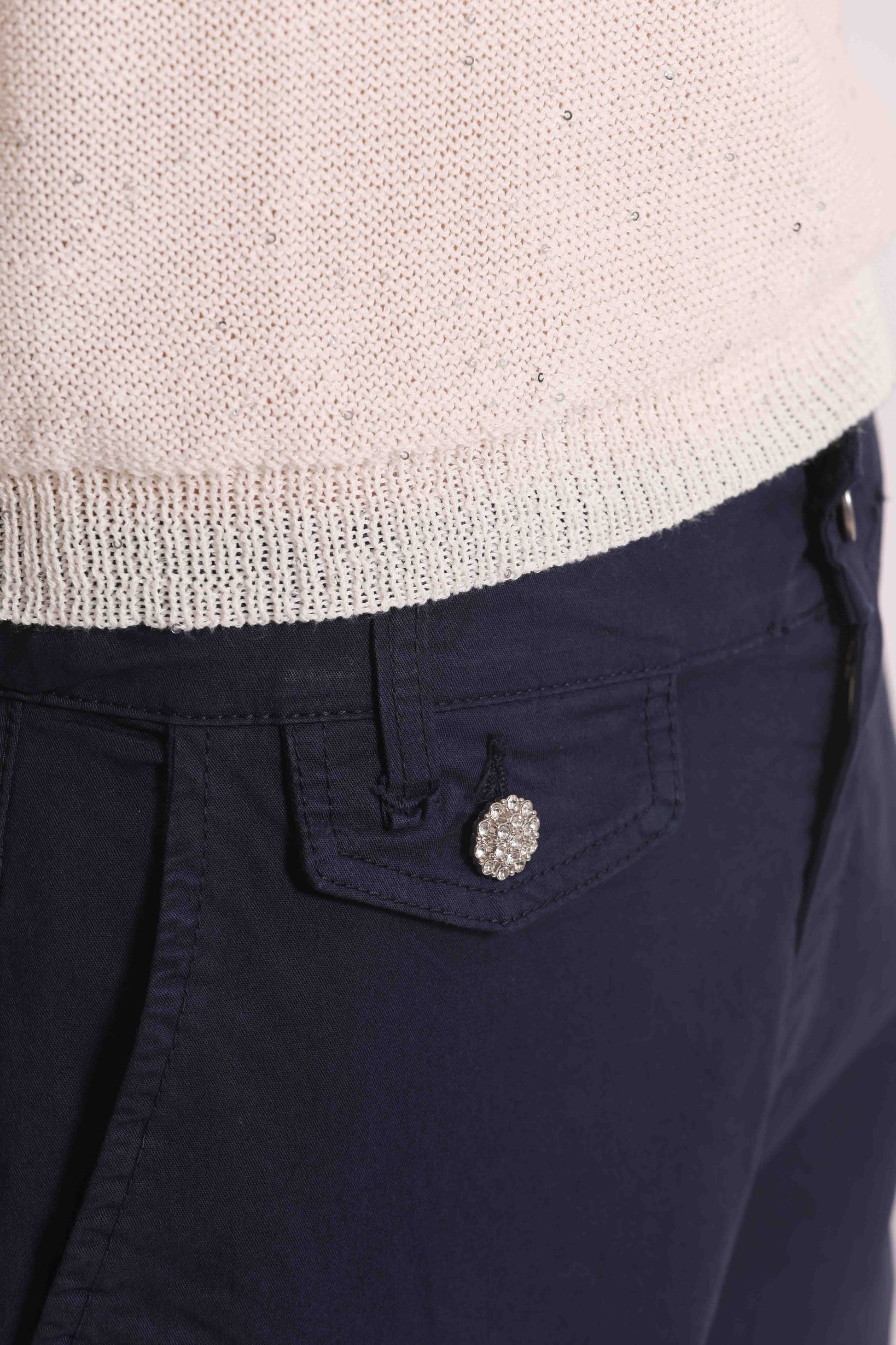 MAGLIA MANICHE CORTE MICRO PAILLETTES