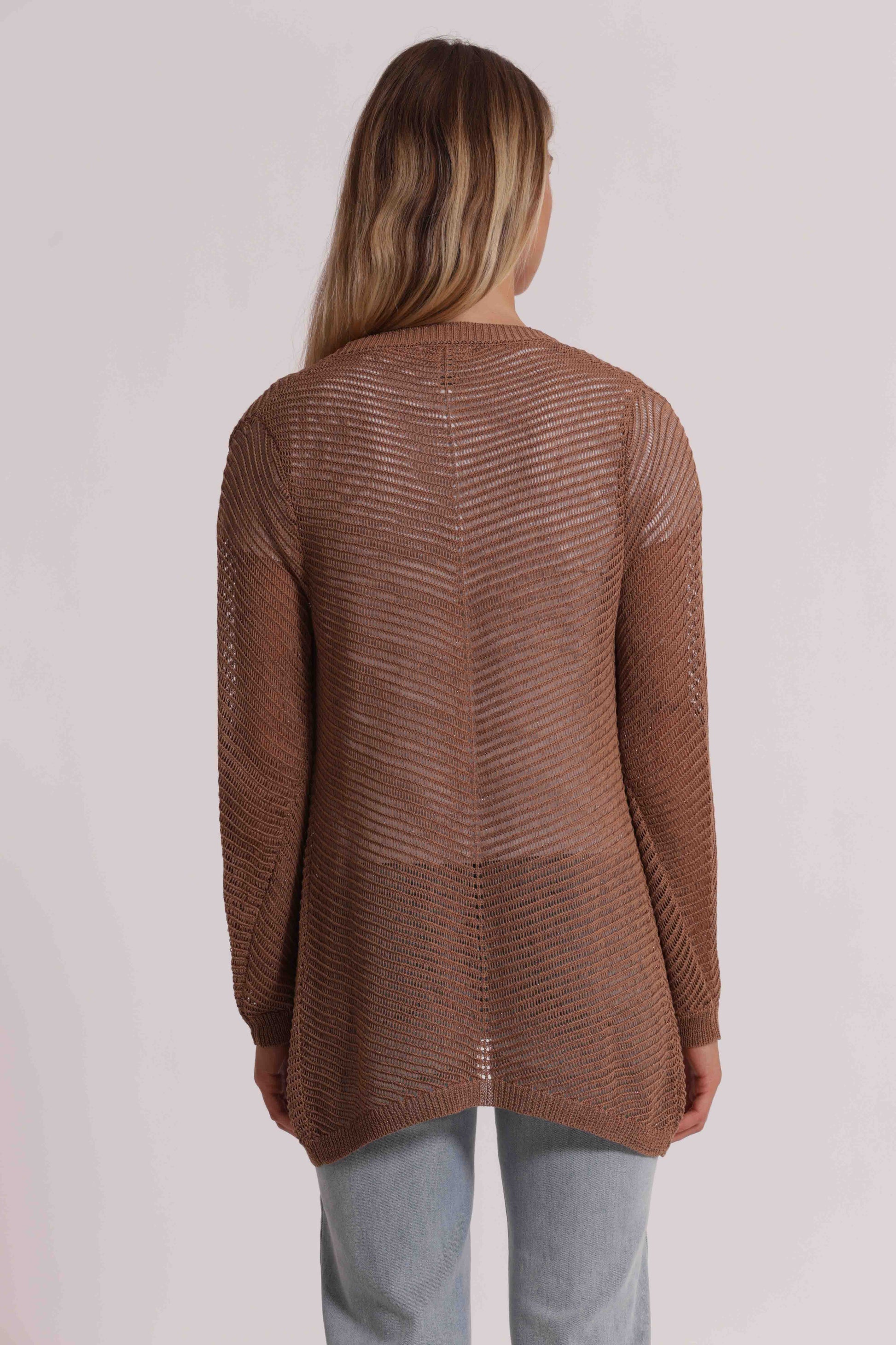 CARDIGAN TRAFORATO LUREX