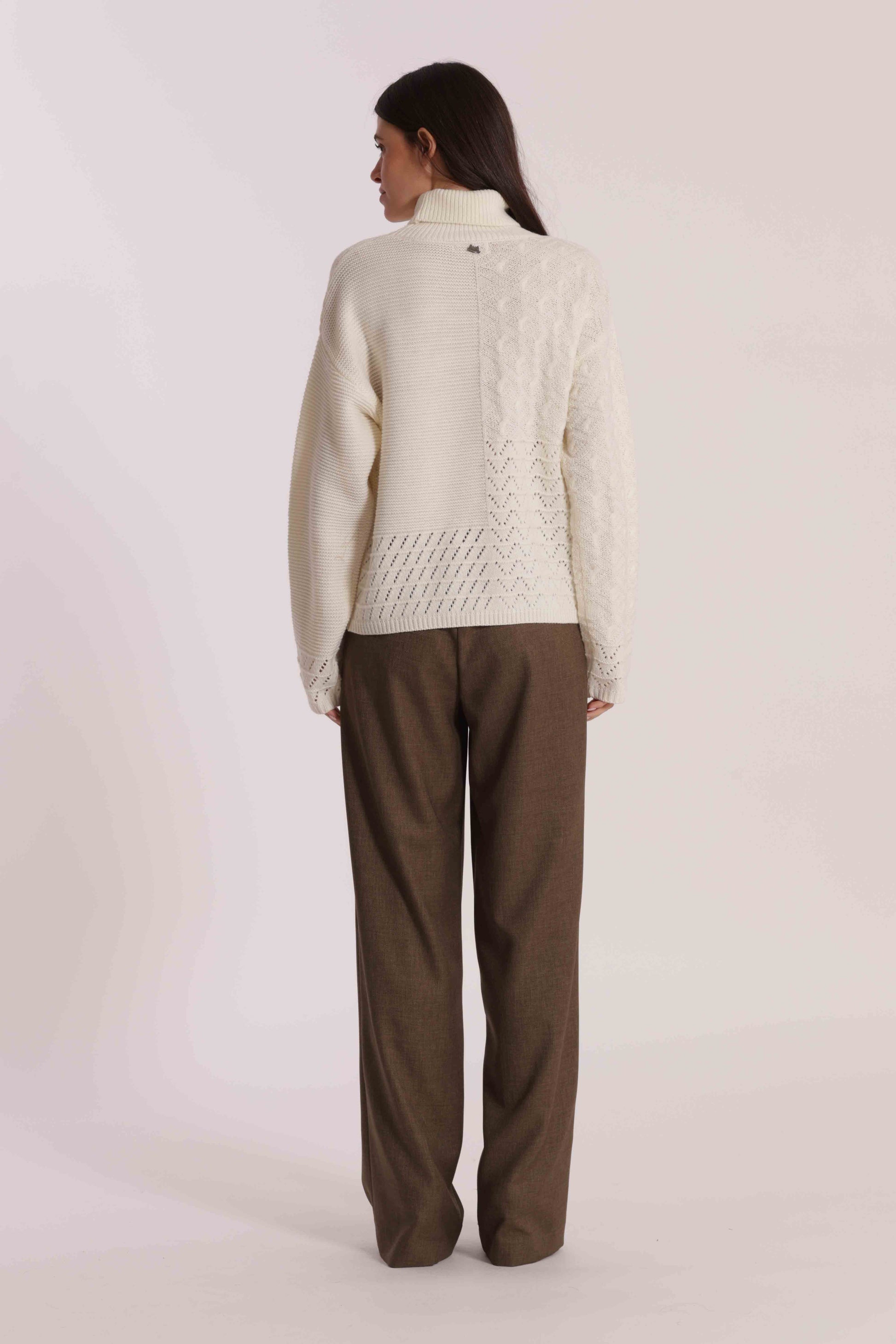 PANTALONE PALAZZO TESSUTO FIAMMATO
