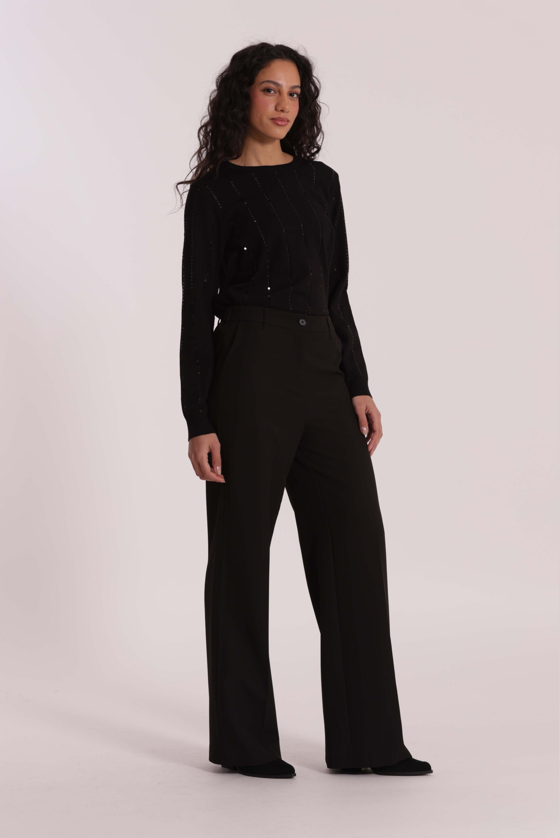 PANTALONE PALAZZO CON ELASTICO DIETRO