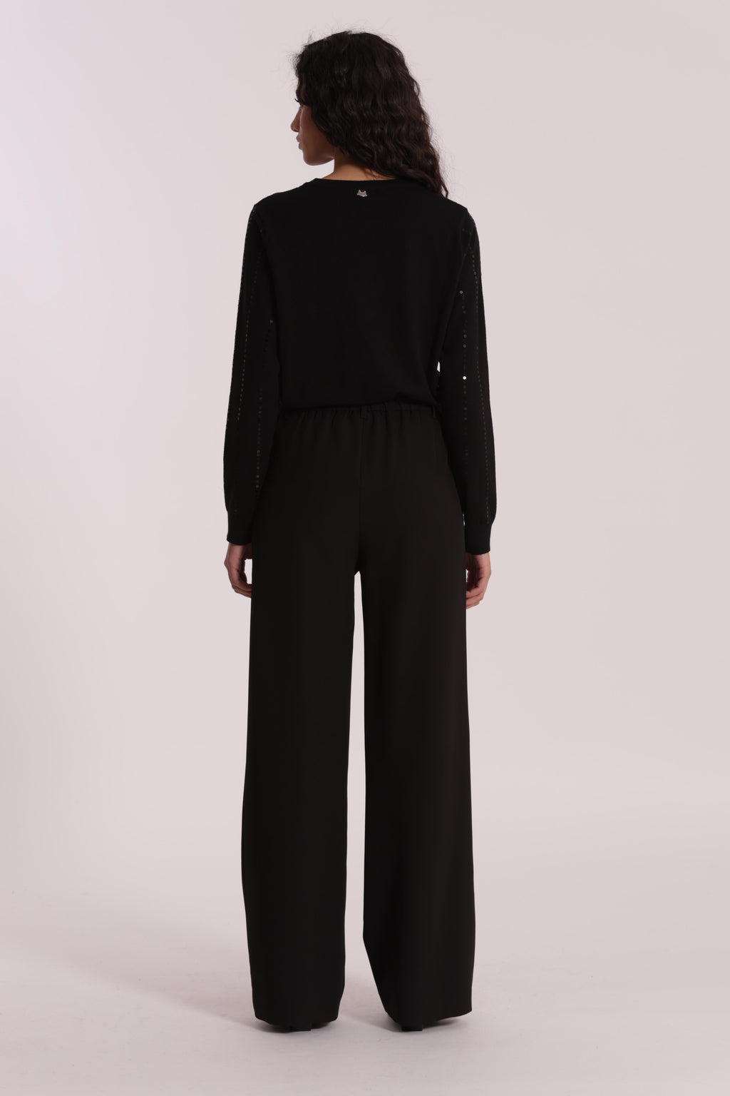 PANTALONE PALAZZO CON ELASTICO DIETRO