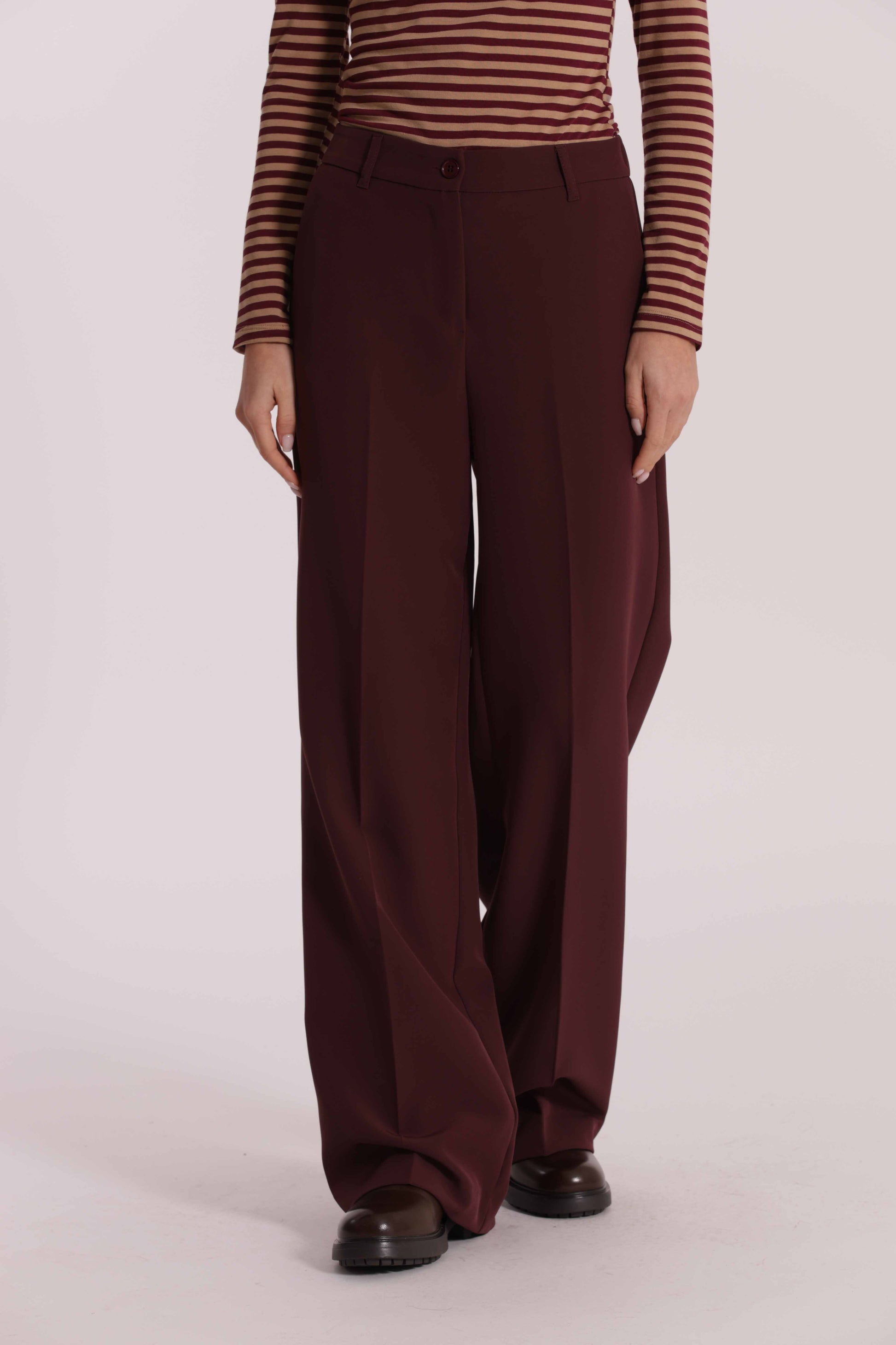 PANTALONE PALAZZO CON ELASTICO DIETRO