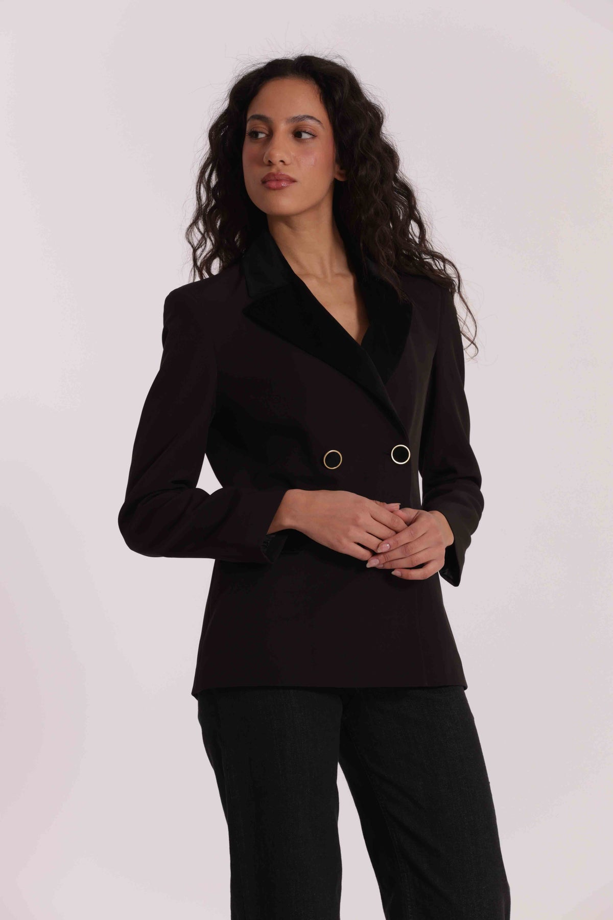 GIACCA CON DETTAGLI IN CAMOSCIO