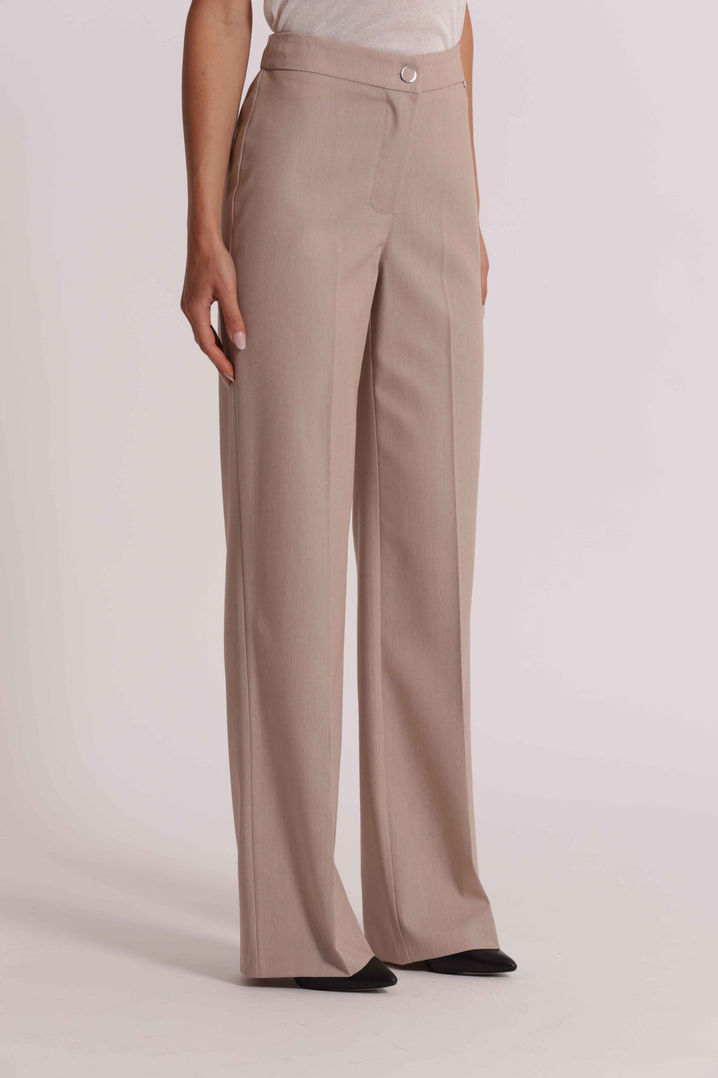 PANTALONE PALAZZO IN MANOFREDDA