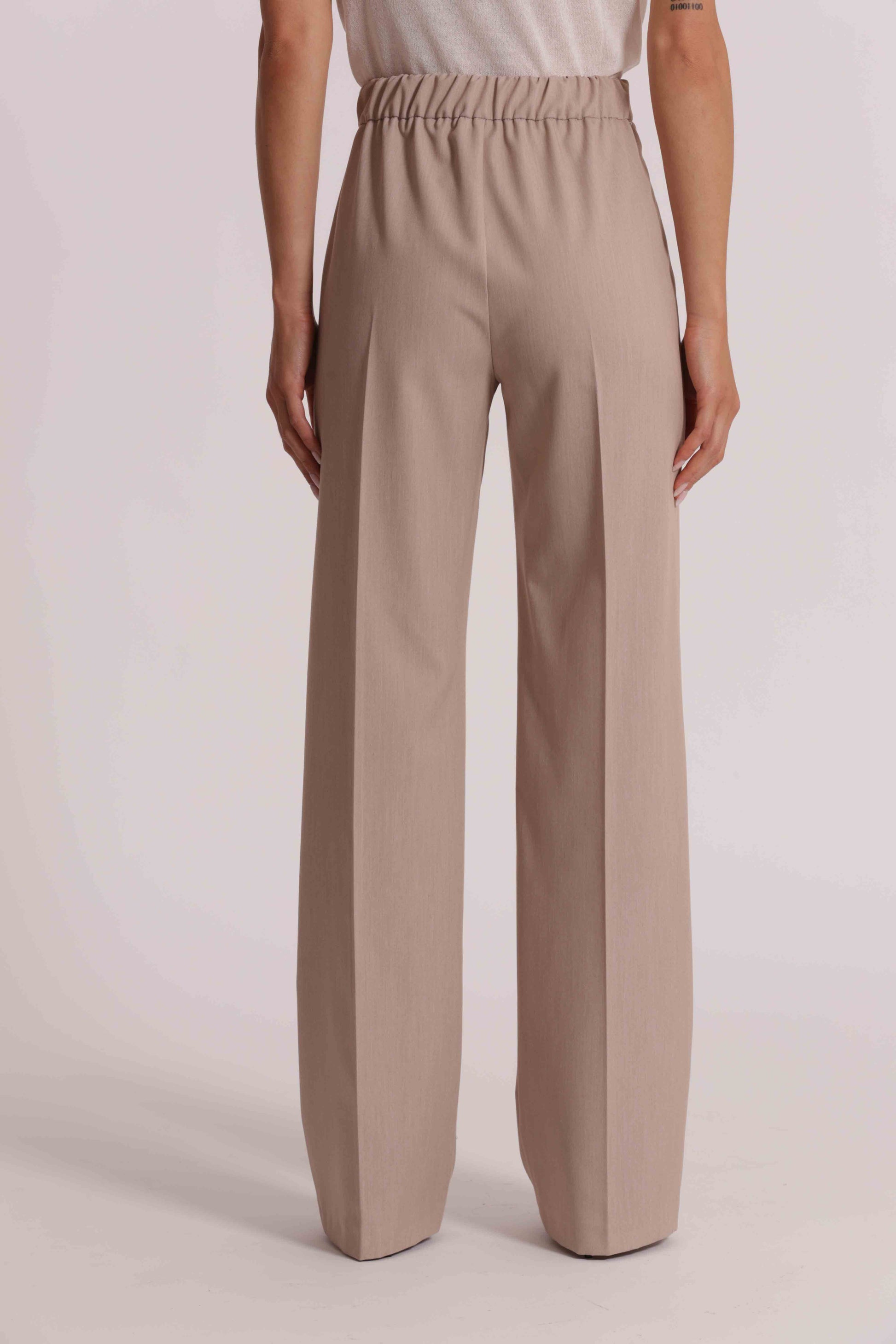 PANTALONE PALAZZO IN MANOFREDDA