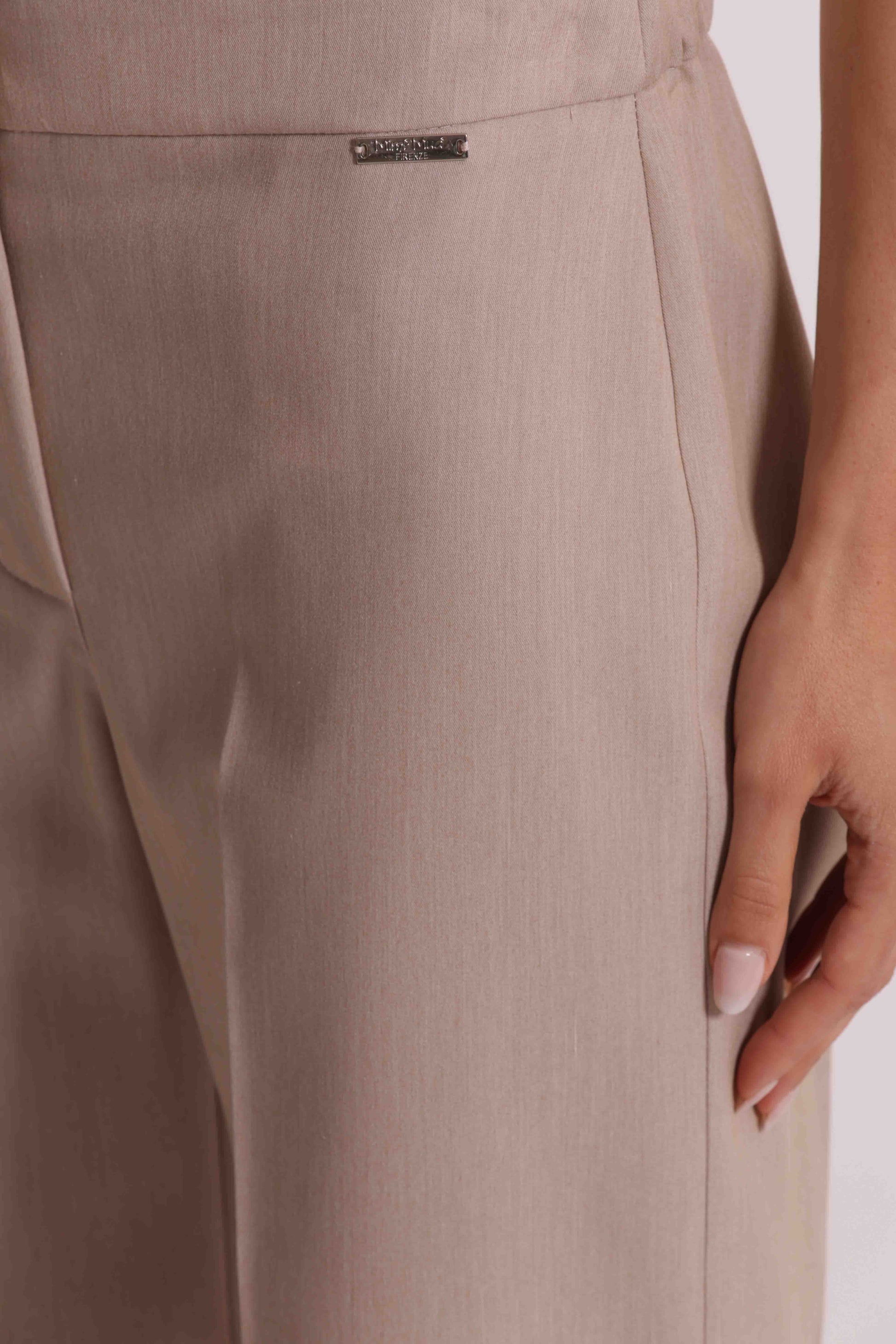 PANTALONE PALAZZO IN MANOFREDDA