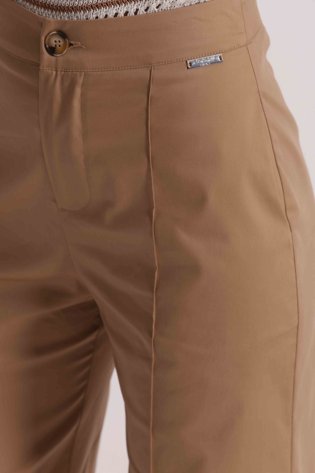 PANTALONE IN COTONE CON RISVOLTO