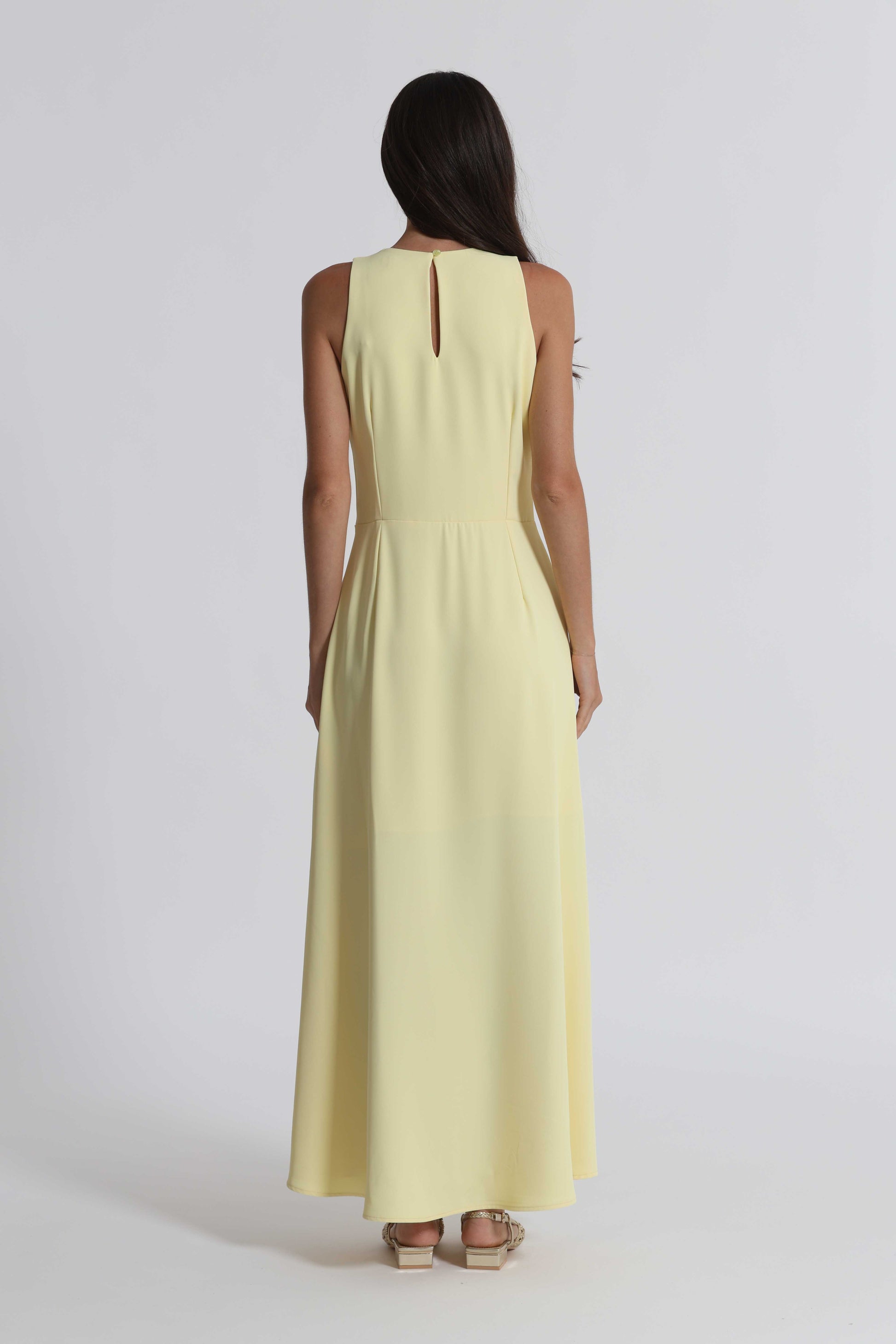 ABITO MIDI CON SCOLLO A GOCCIA