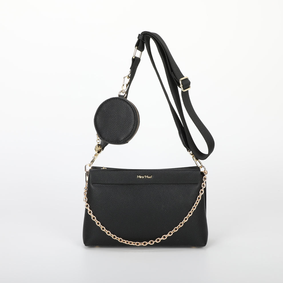 BORSA A TRACOLLA CON DETTAGLIO APPESO